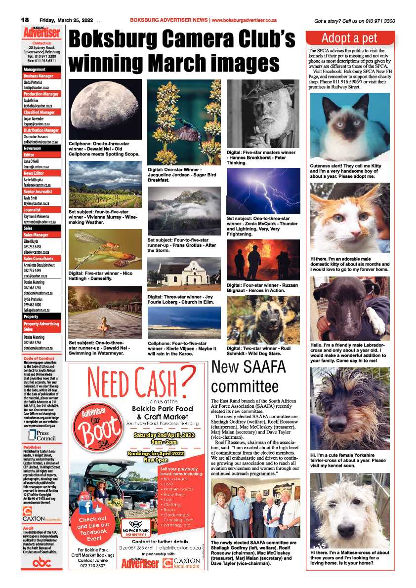 Boksburg Advertiser 25 March 2022 page 18