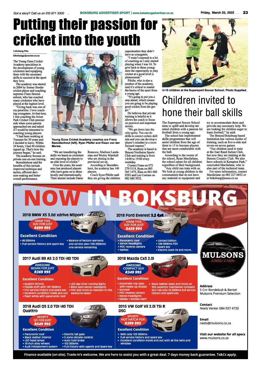 Boksburg Advertiser 25 March 2022 page 23