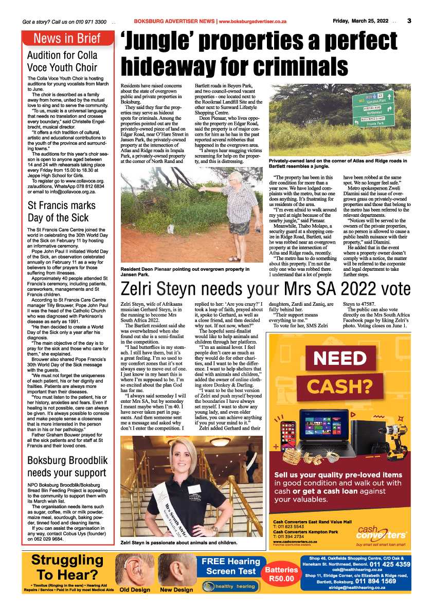 Boksburg Advertiser 25 March 2022 page 3