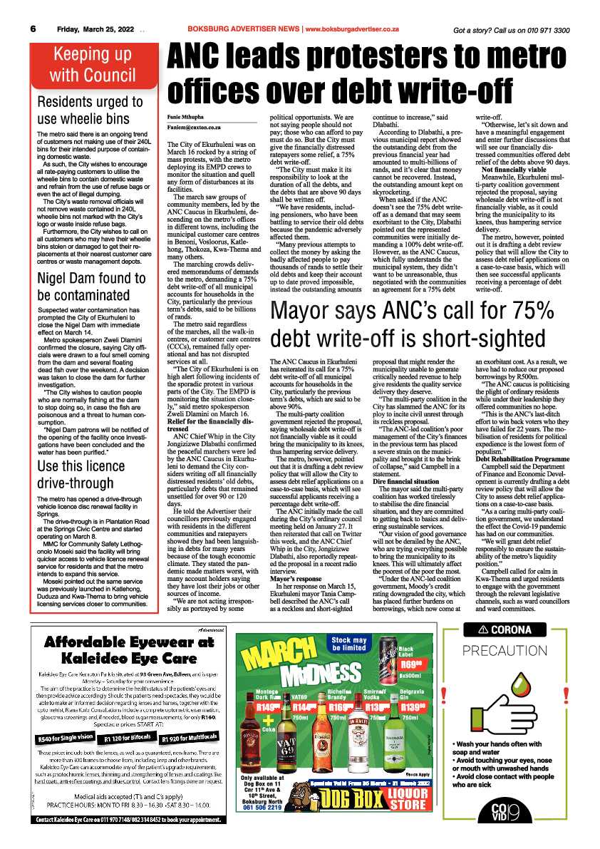 Boksburg Advertiser 25 March 2022 page 6