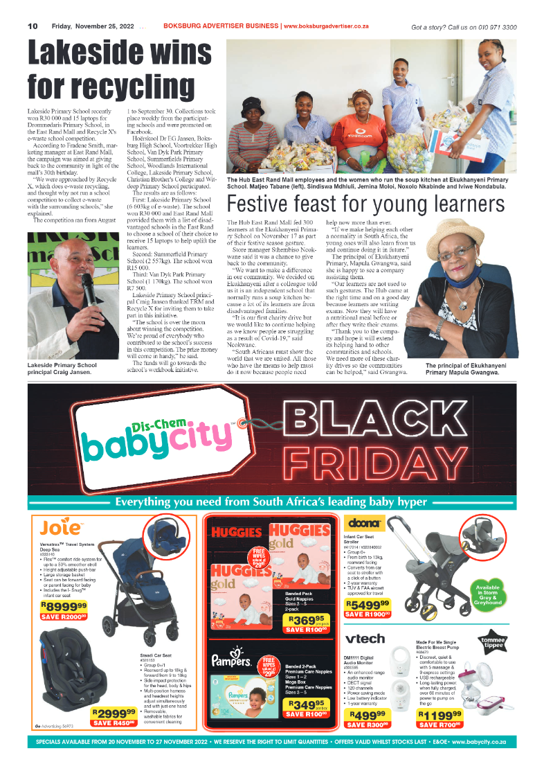 Boksburg Advertiser 25 Nov 2022 page 10