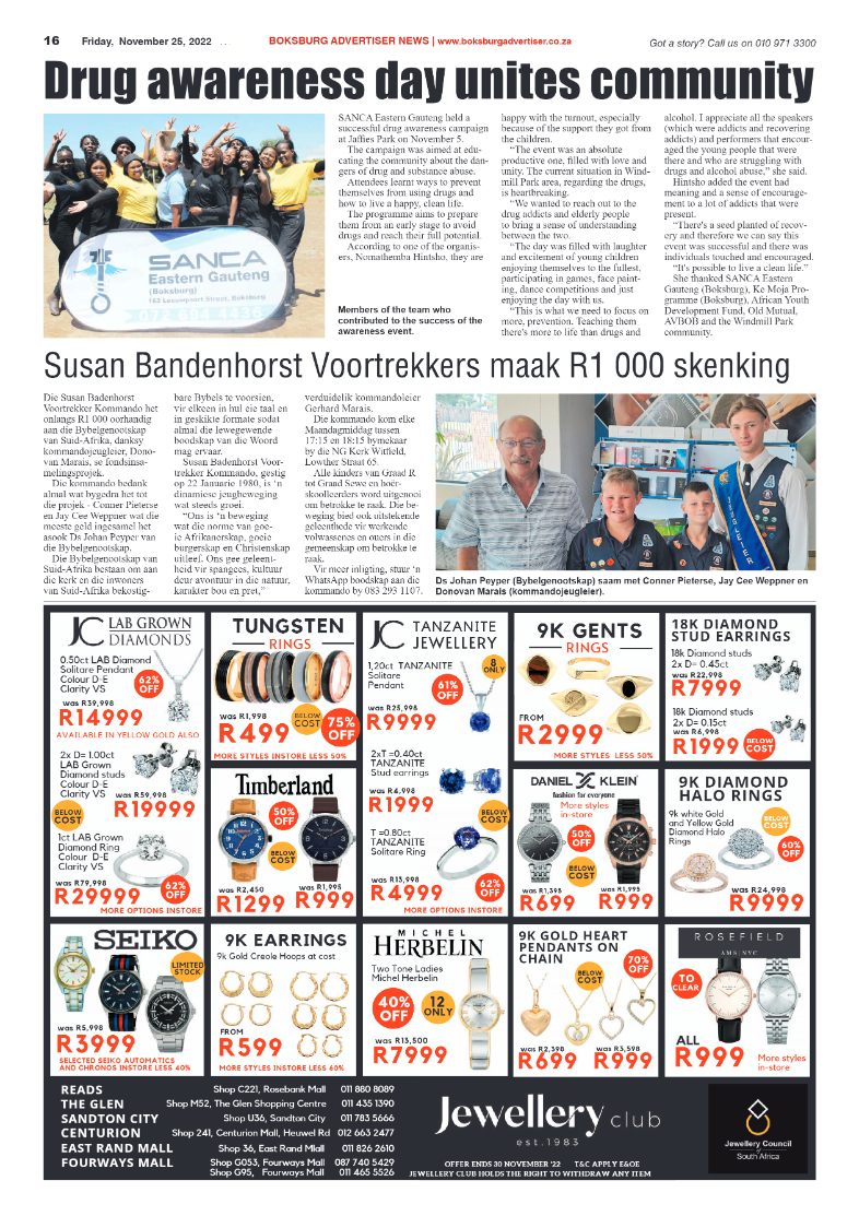 Boksburg Advertiser 25 Nov 2022 page 16