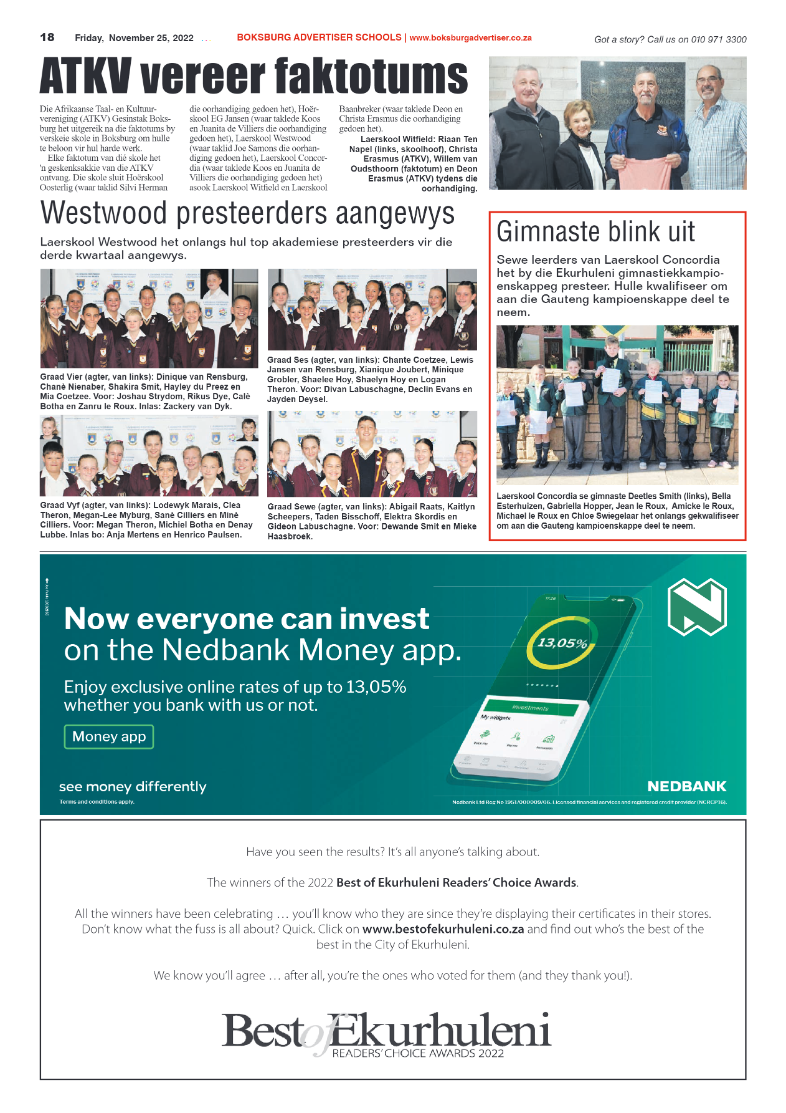 Boksburg Advertiser 25 Nov 2022 page 18