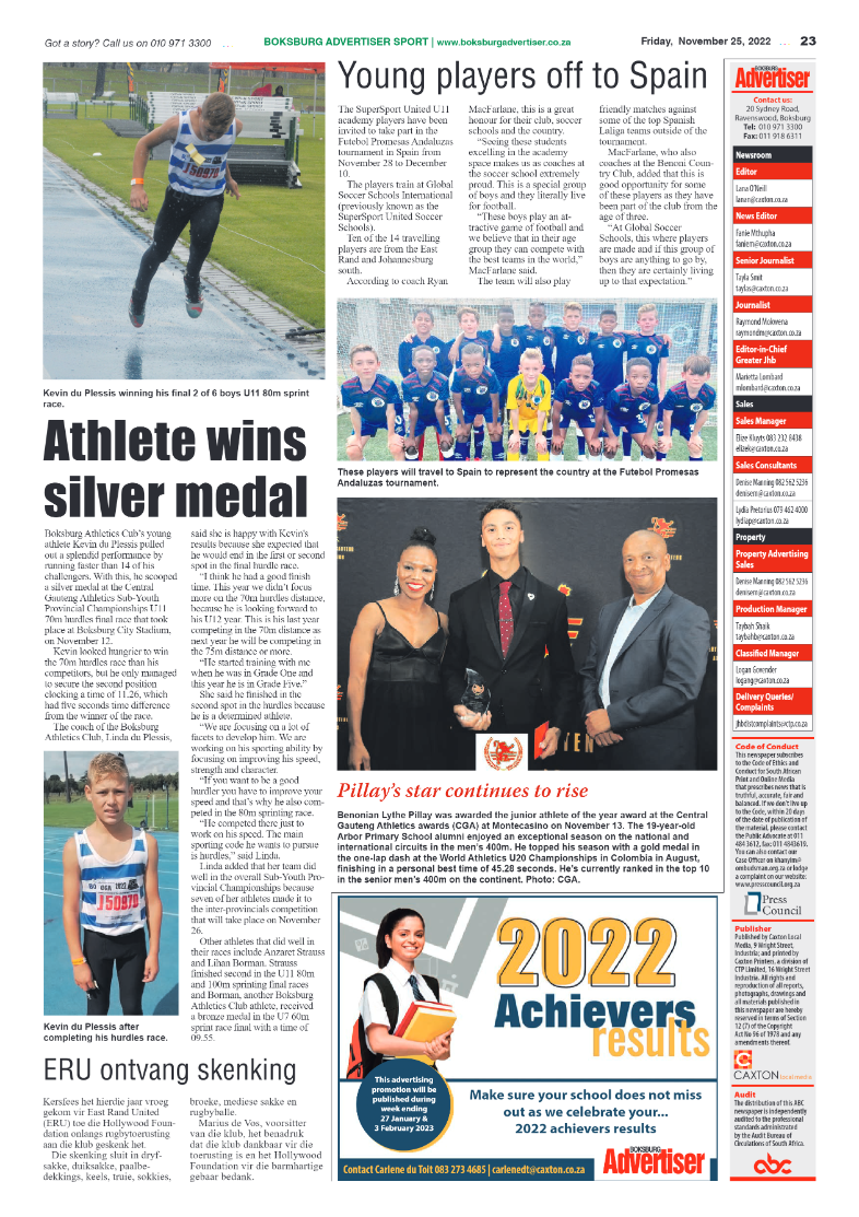 Boksburg Advertiser 25 Nov 2022 page 23