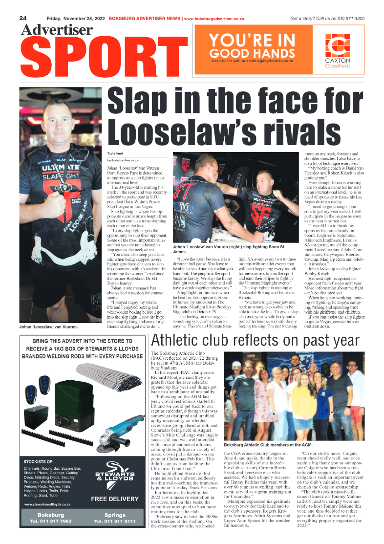Boksburg Advertiser 25 Nov 2022 page 24