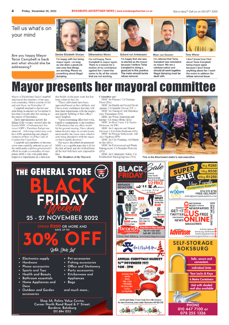 Boksburg Advertiser 25 Nov 2022 page 4