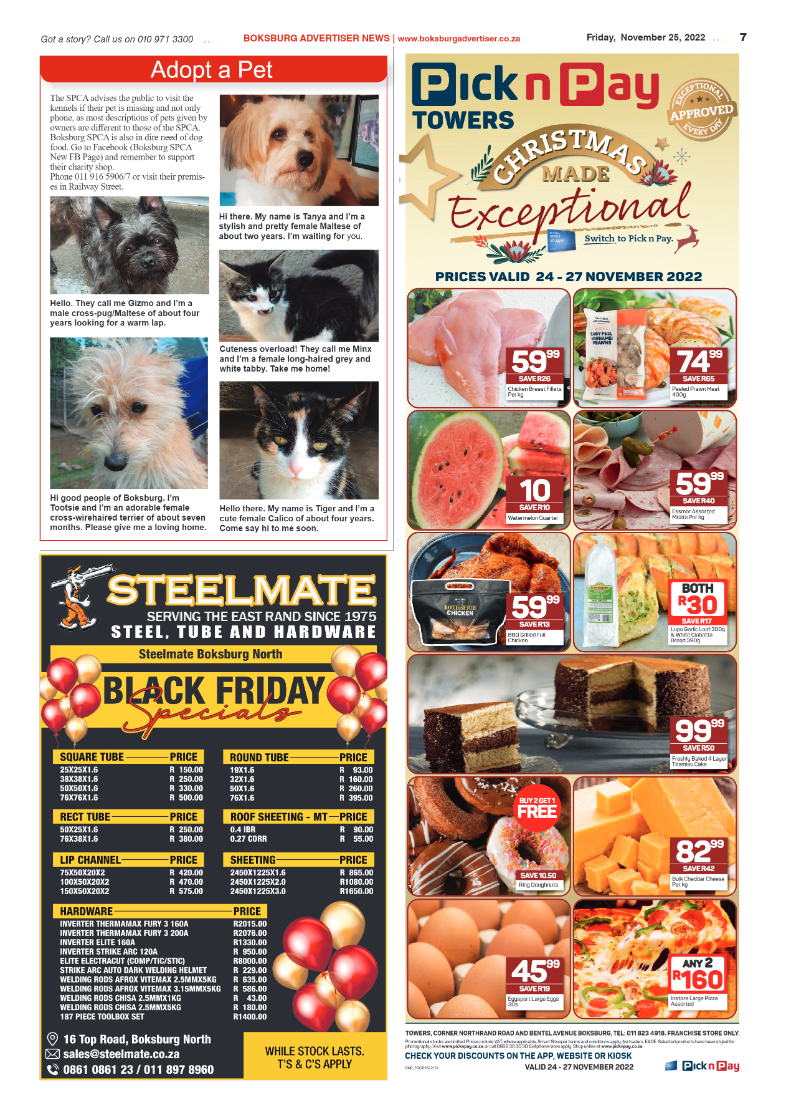 Boksburg Advertiser 25 Nov 2022 page 7