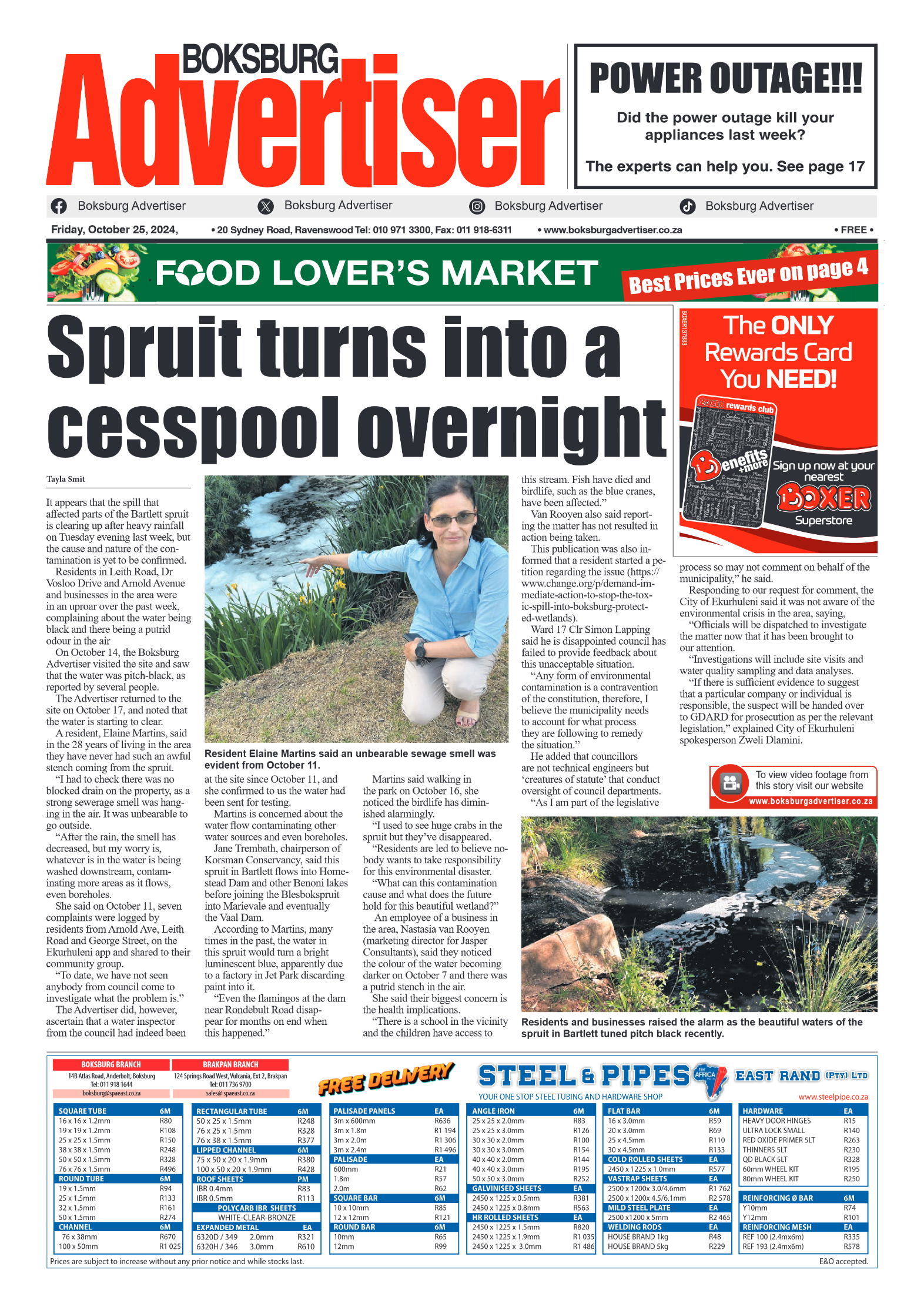 Boksburg Advertiser 25 October 2024 page 1