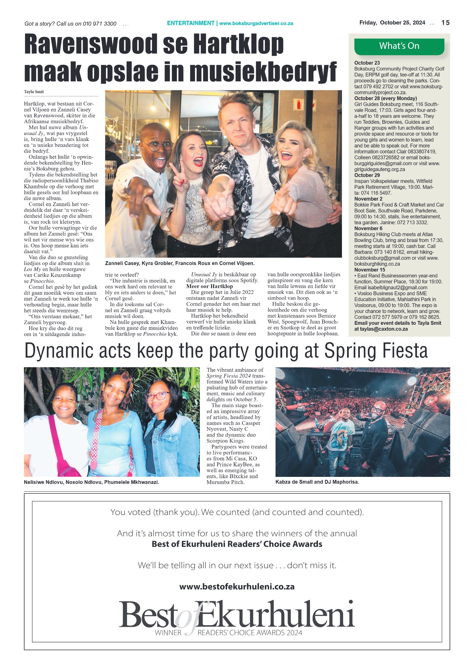 Boksburg Advertiser 25 October 2024 page 15