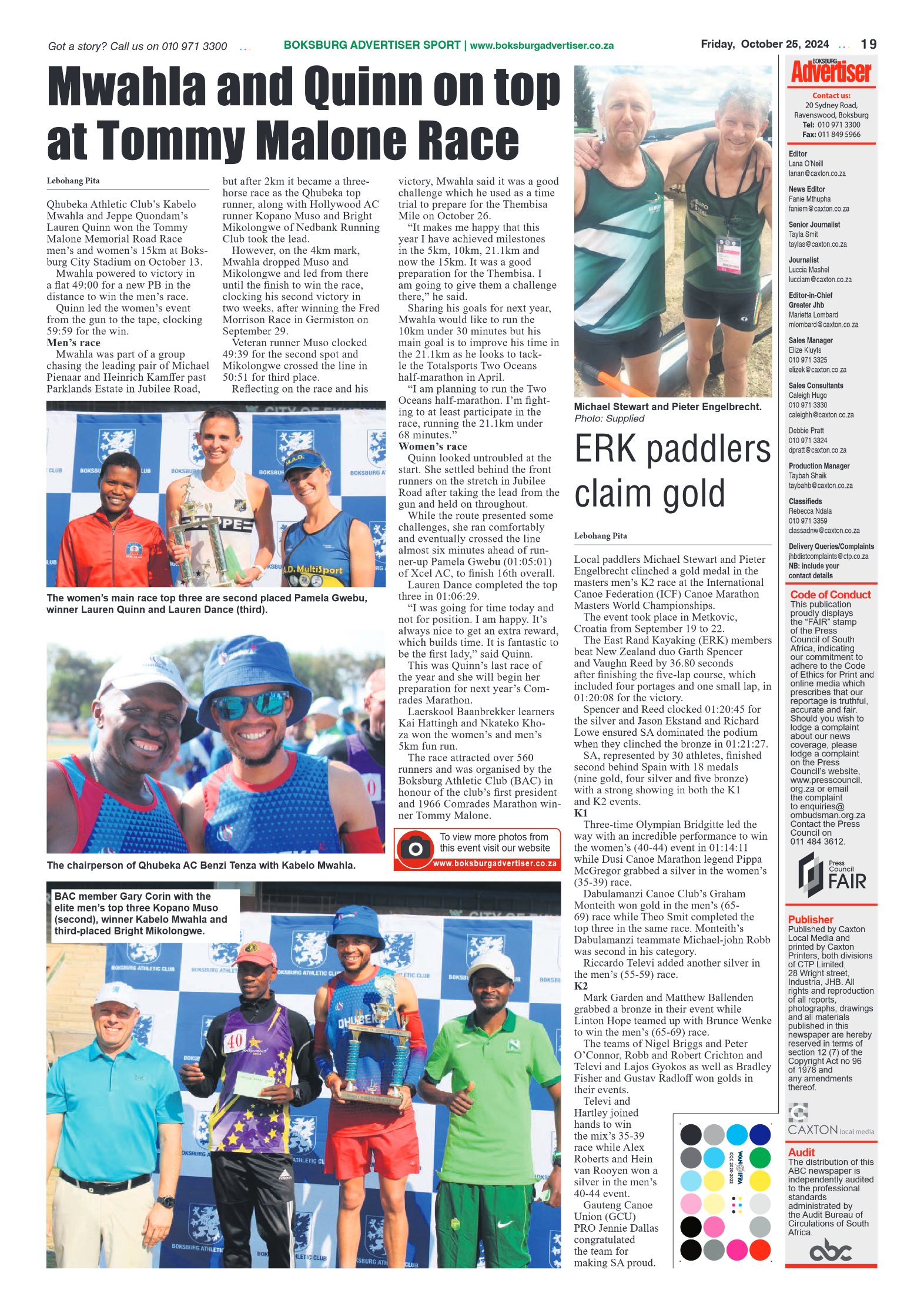 Boksburg Advertiser 25 October 2024 page 19