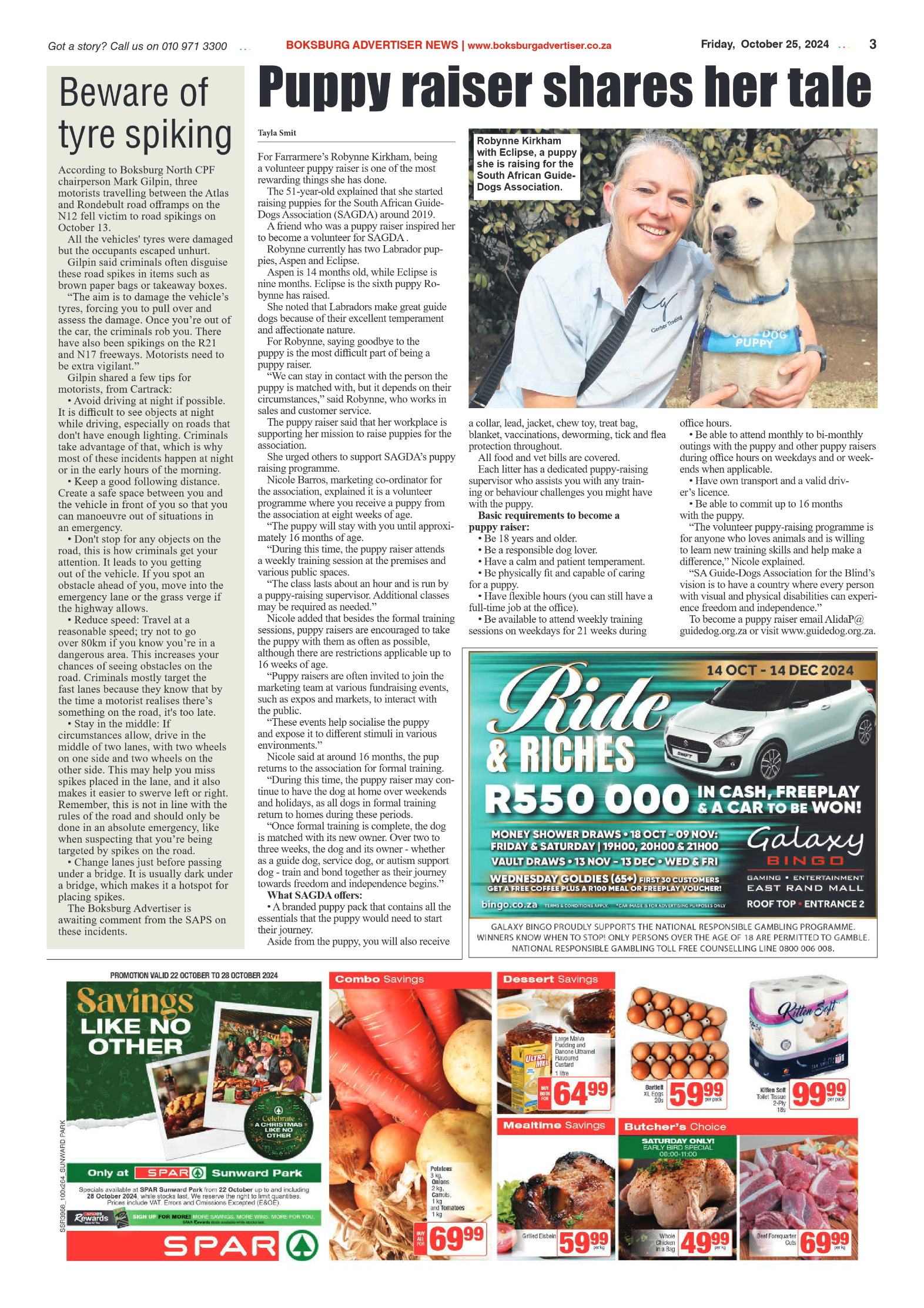 Boksburg Advertiser 25 October 2024 page 3
