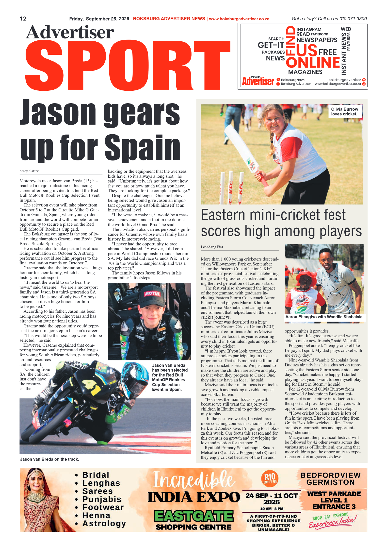 Boksburg Advertiser 25 September 2026 page 12