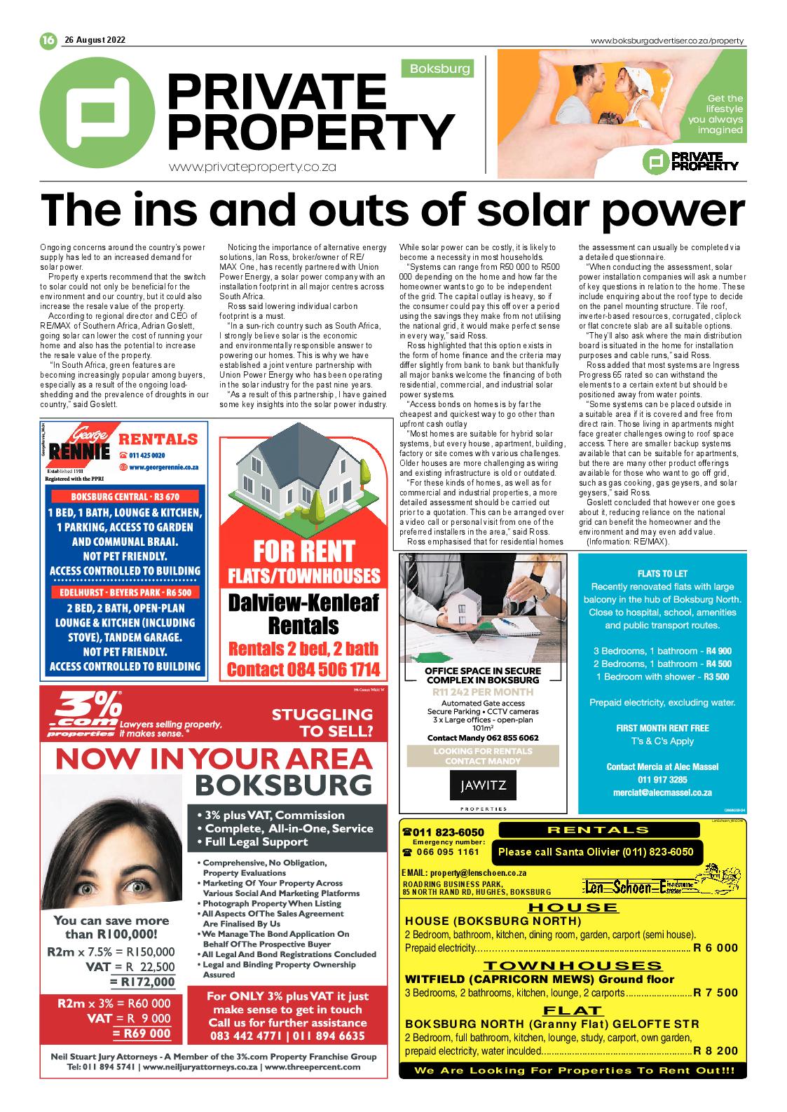 Boksburg Advertiser 26 August 2022 page 16