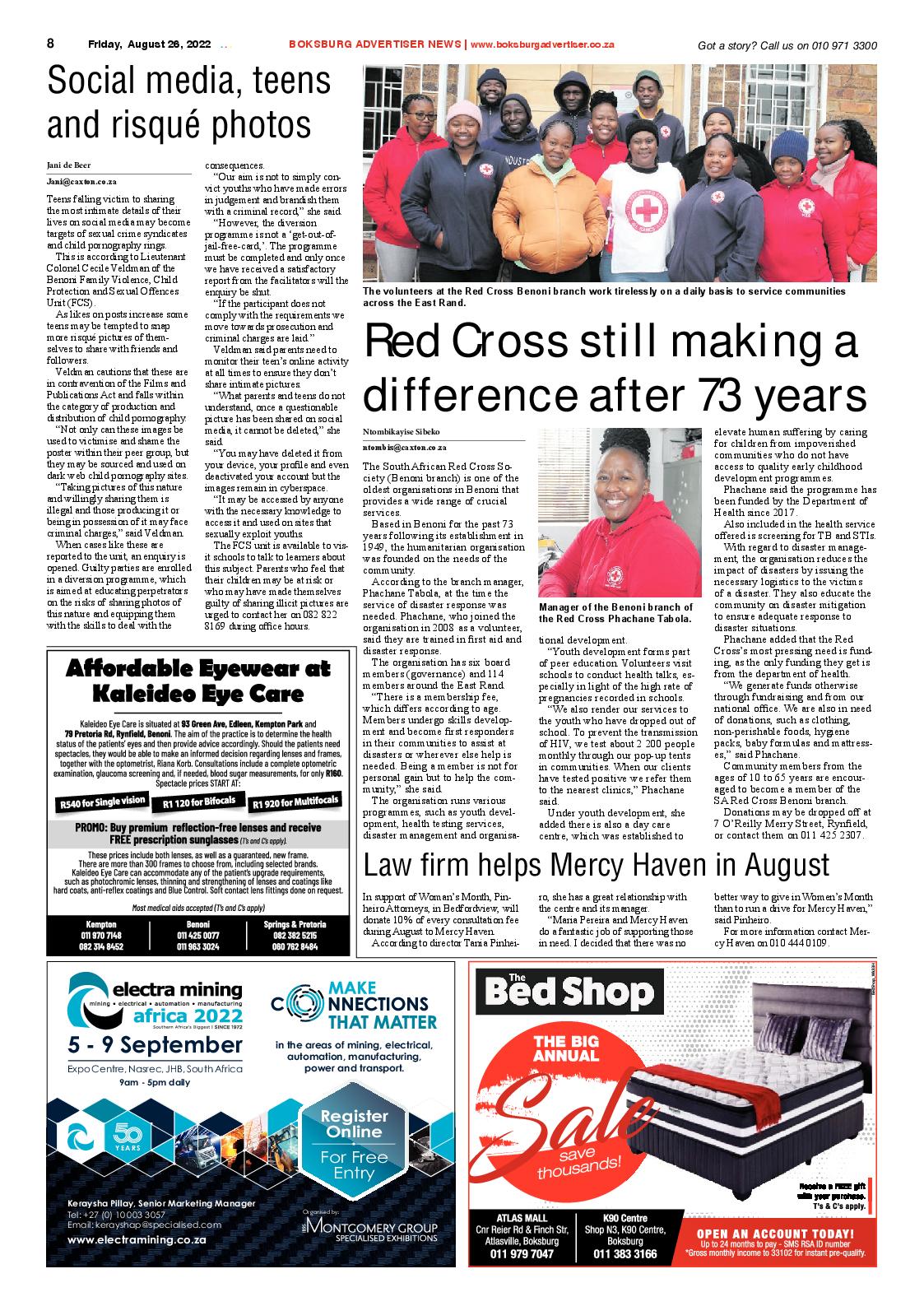 Boksburg Advertiser 26 August 2022 page 8