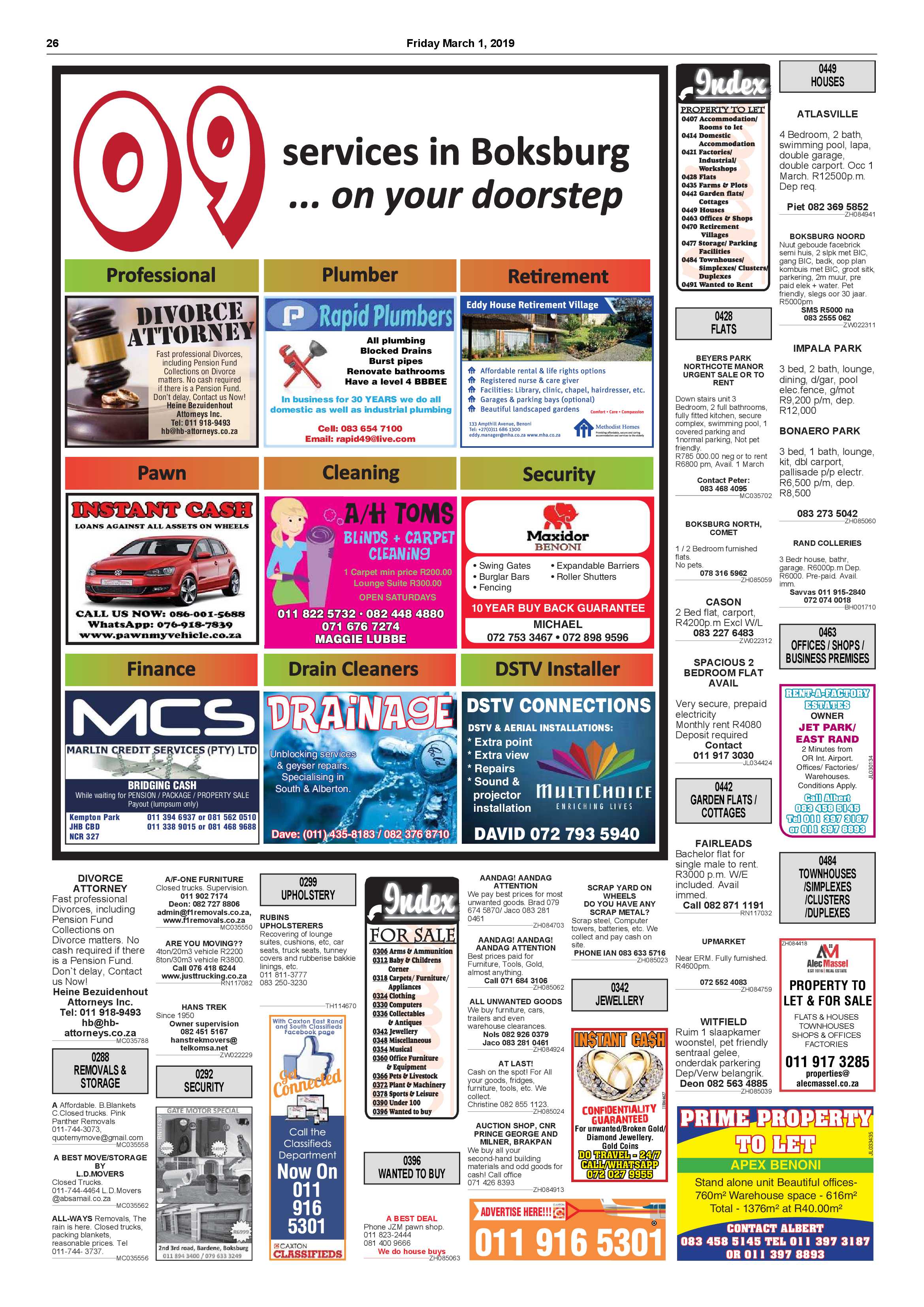 Boksburg Advertiser 26 February 2019 page 26
