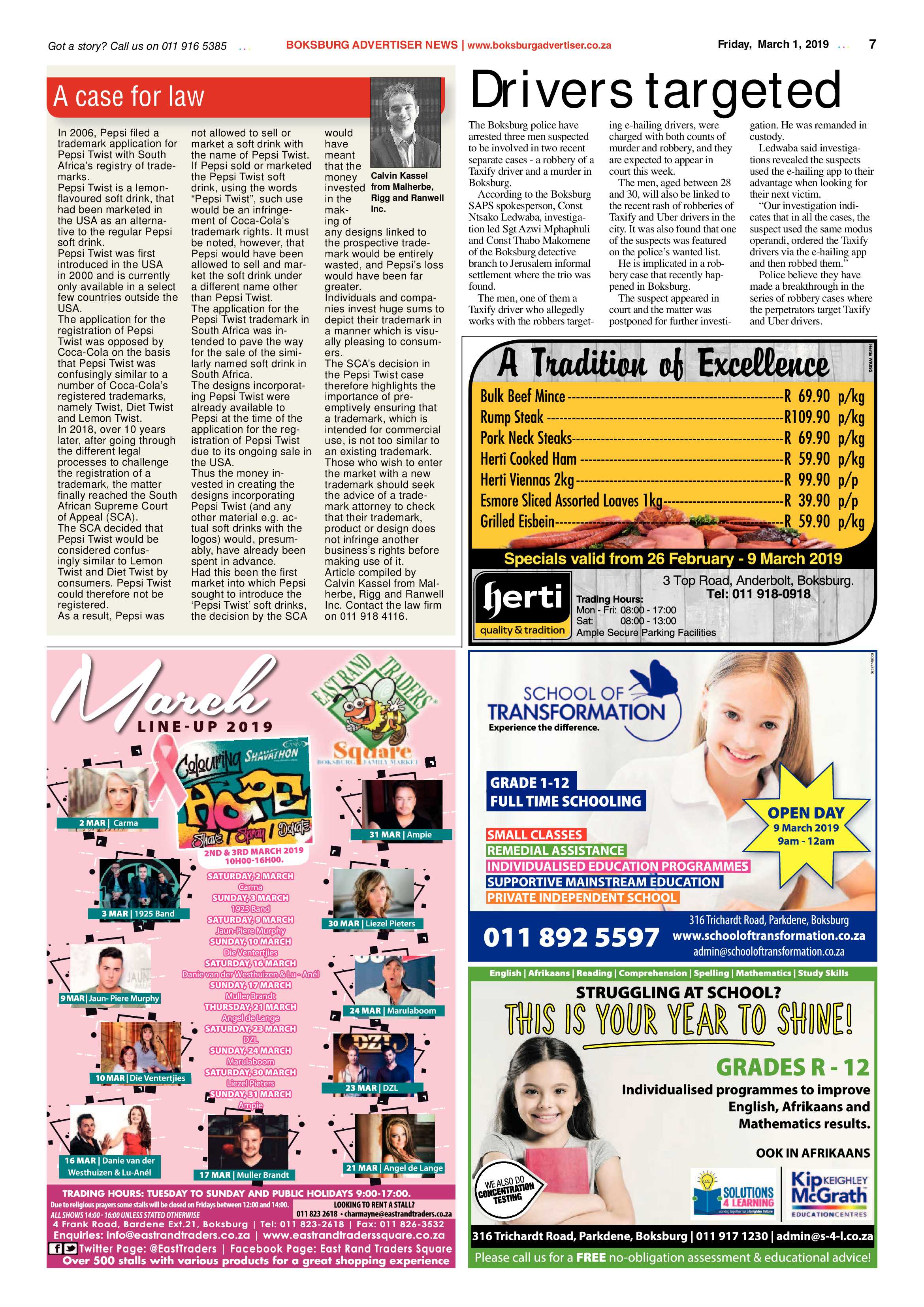 Boksburg Advertiser 26 February 2019 page 7