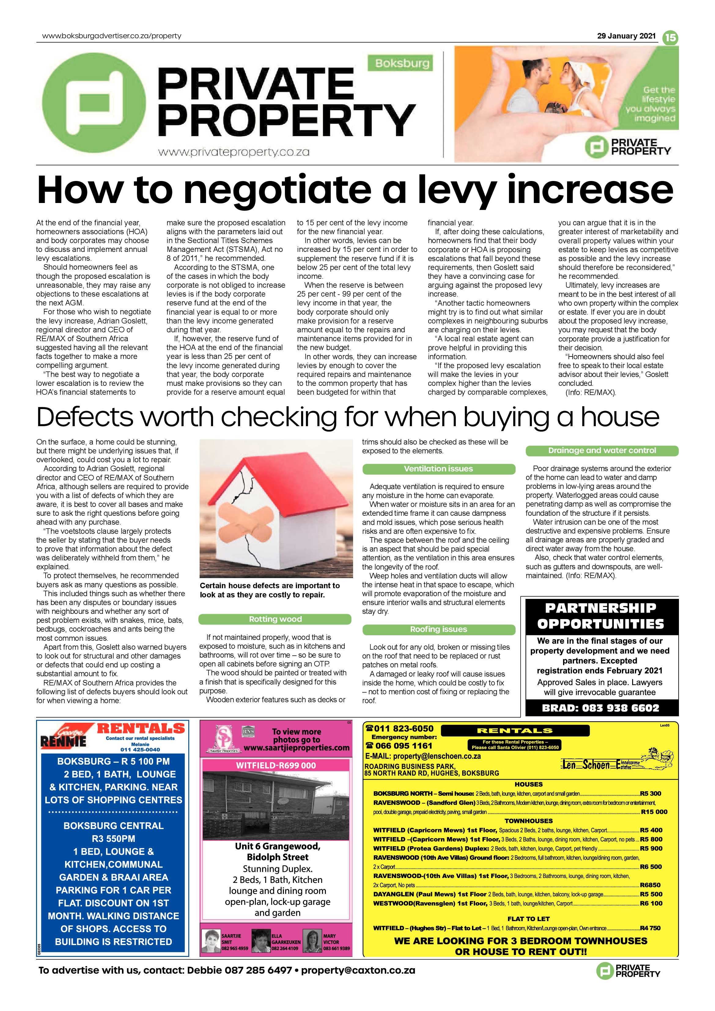 Boksburg Advertiser 26 January 2021 page 15
