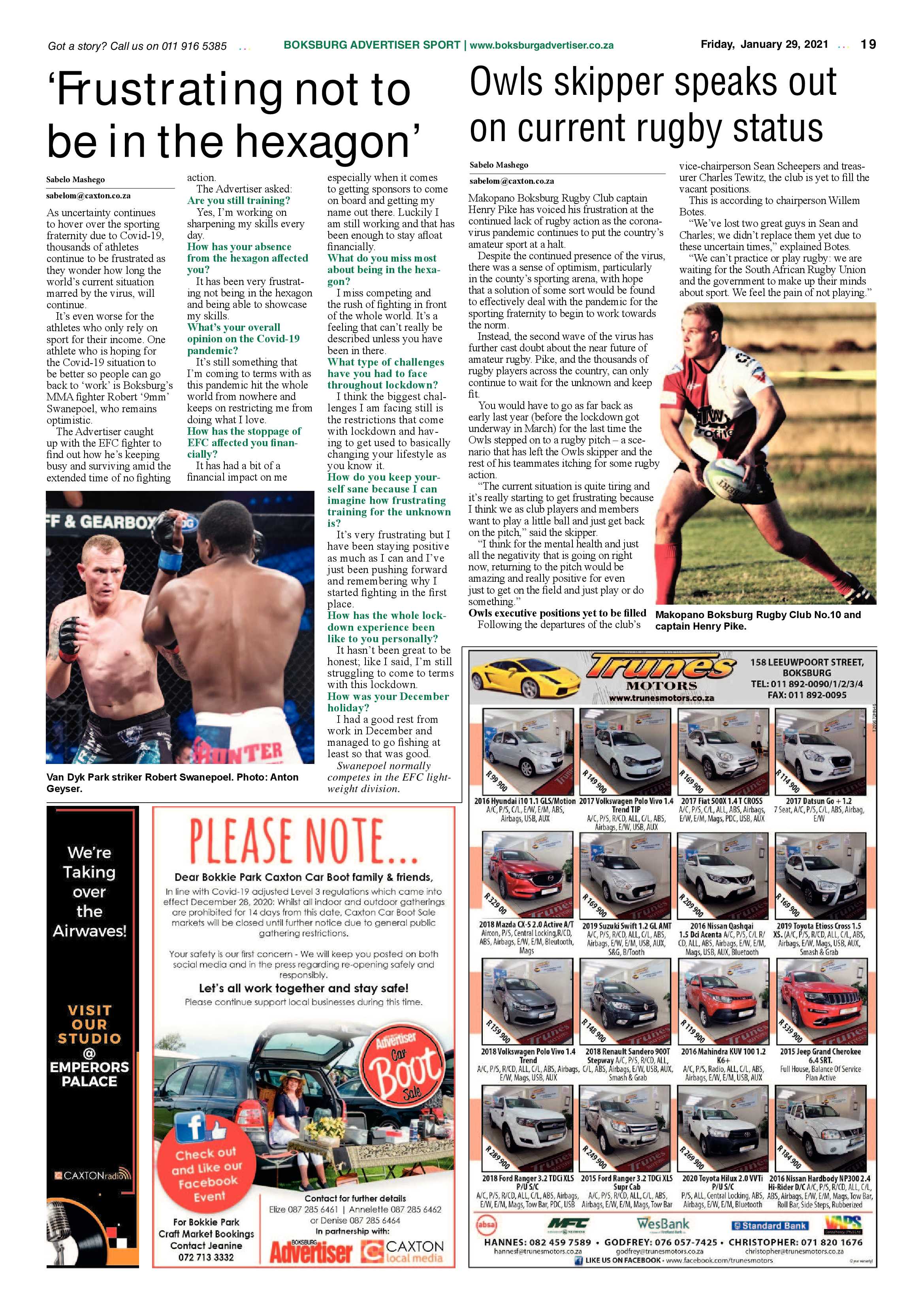 Boksburg Advertiser 26 January 2021 page 19