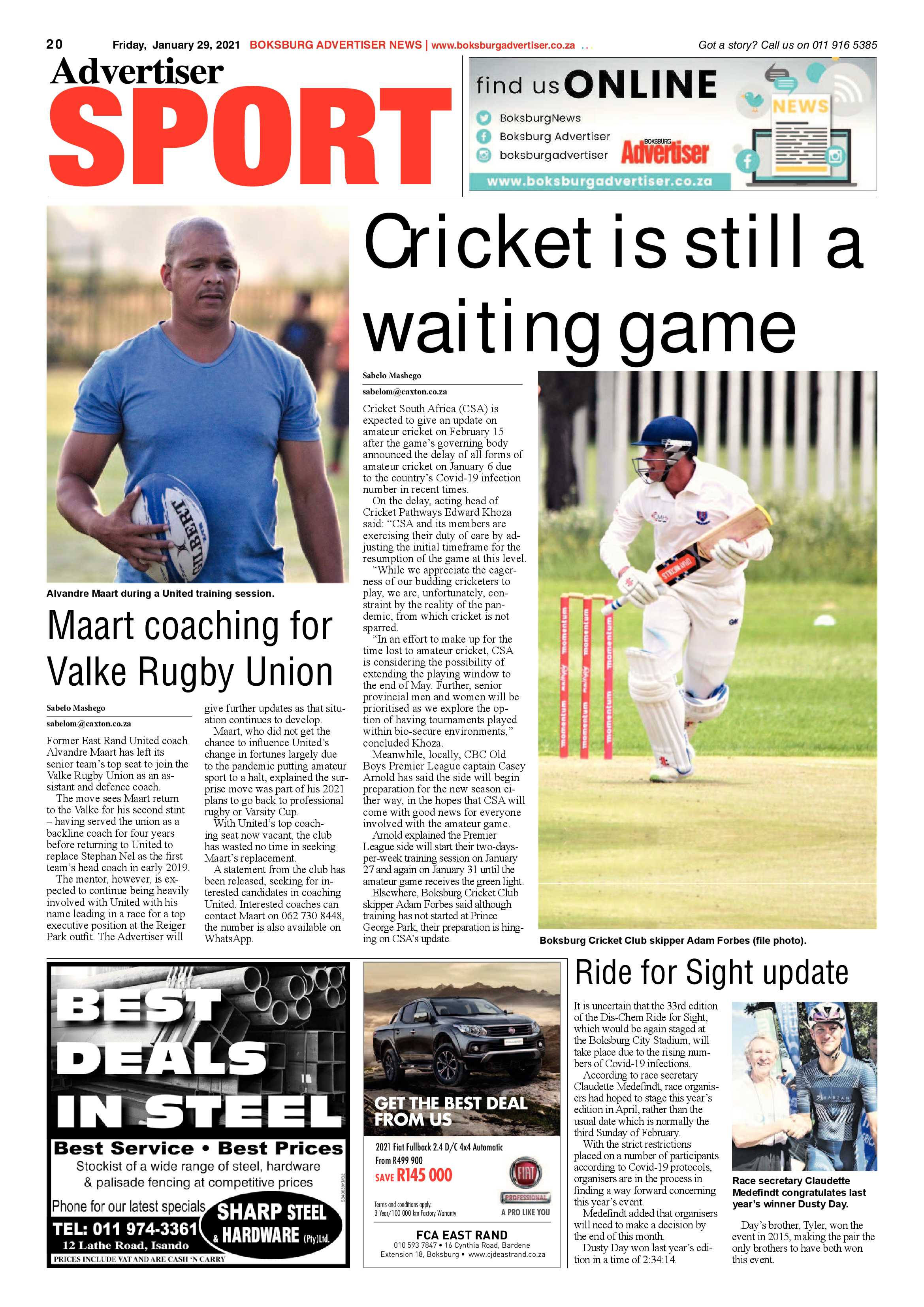 Boksburg Advertiser 26 January 2021 page 20