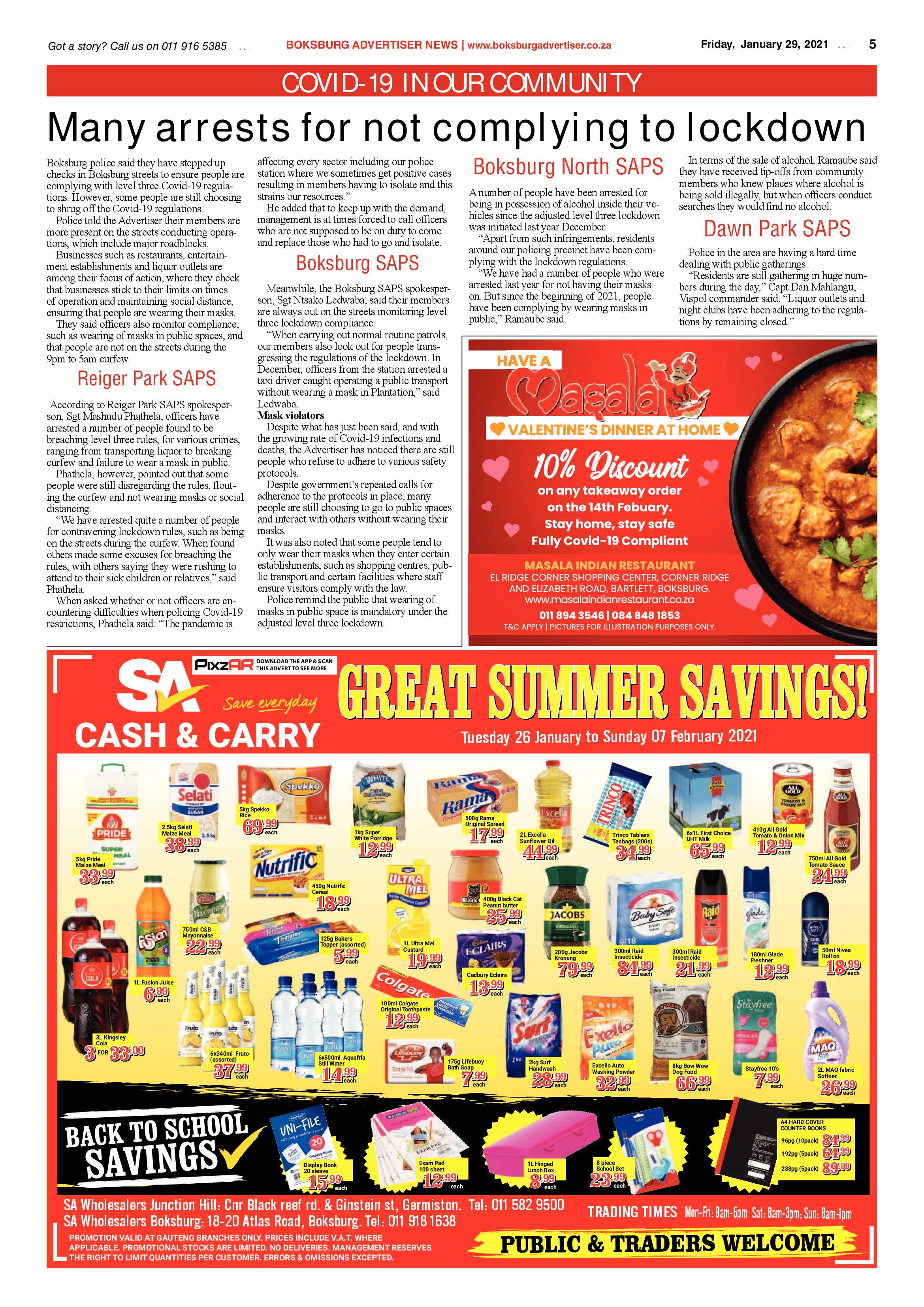 Boksburg Advertiser 26 January 2021 page 5