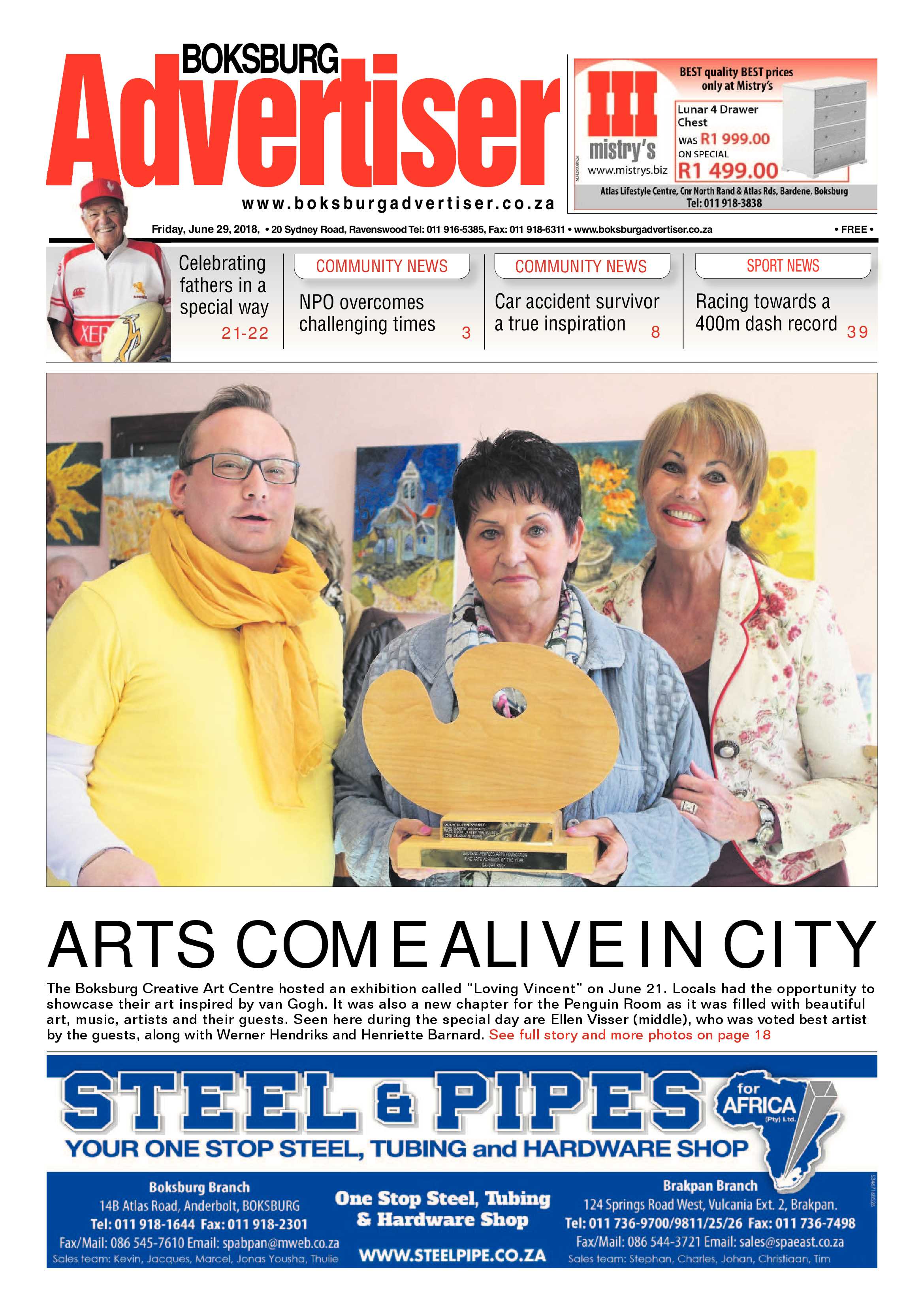 Boksburg Advertiser 26 June 2018 page 1