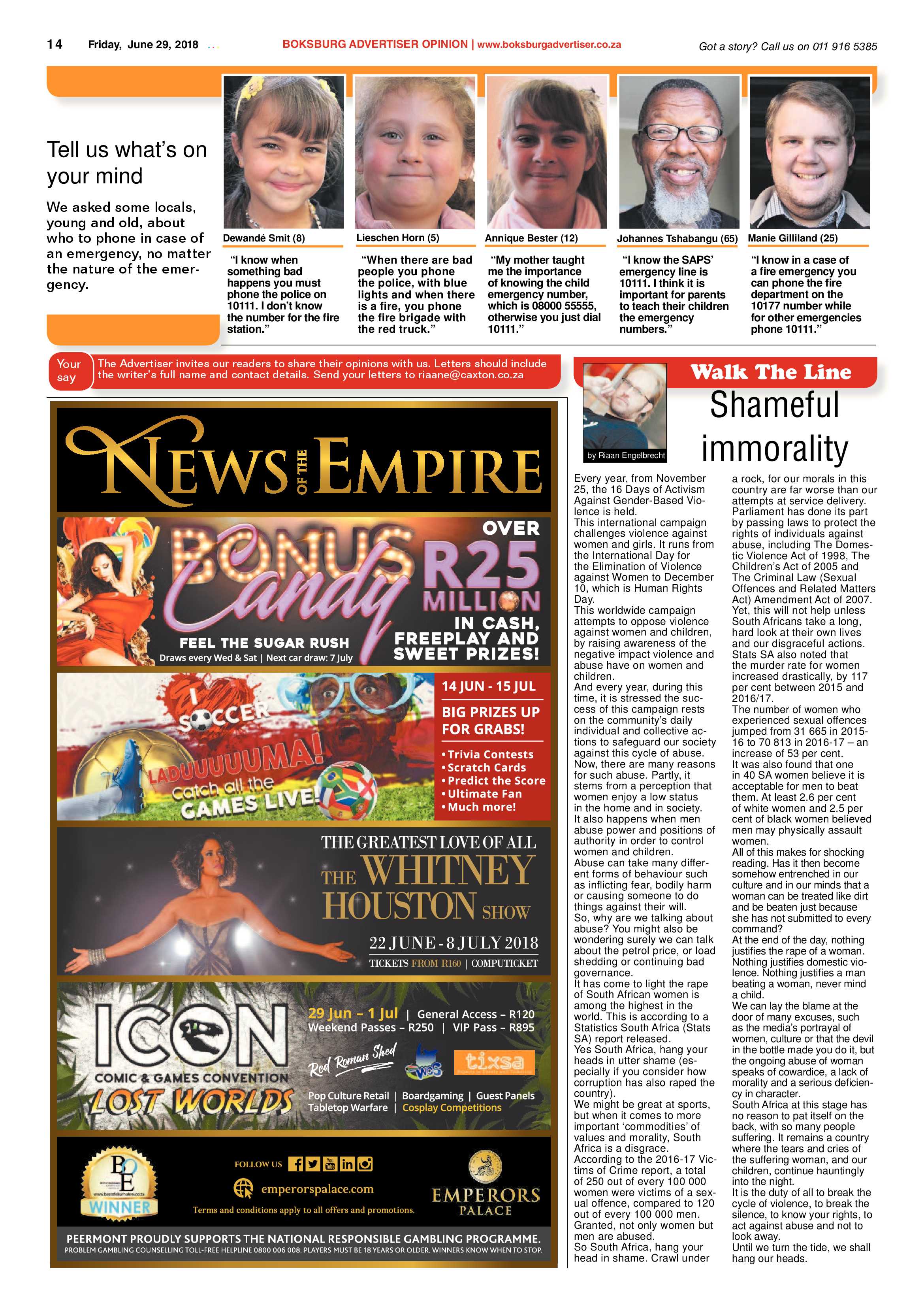 Boksburg Advertiser 26 June 2018 page 14