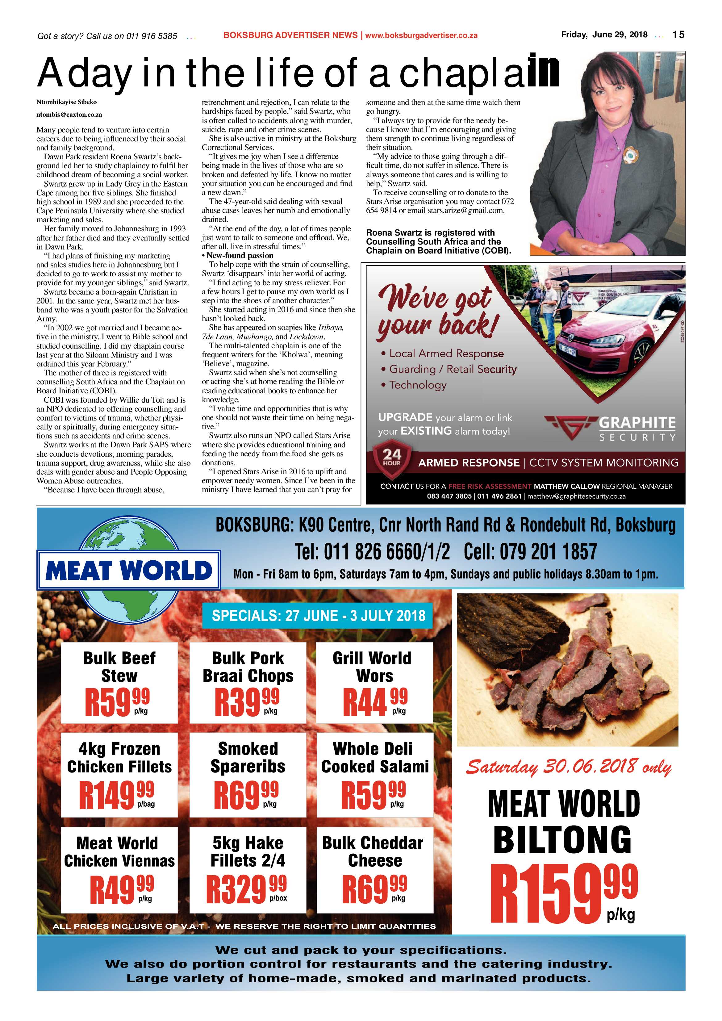 Boksburg Advertiser 26 June 2018 page 15