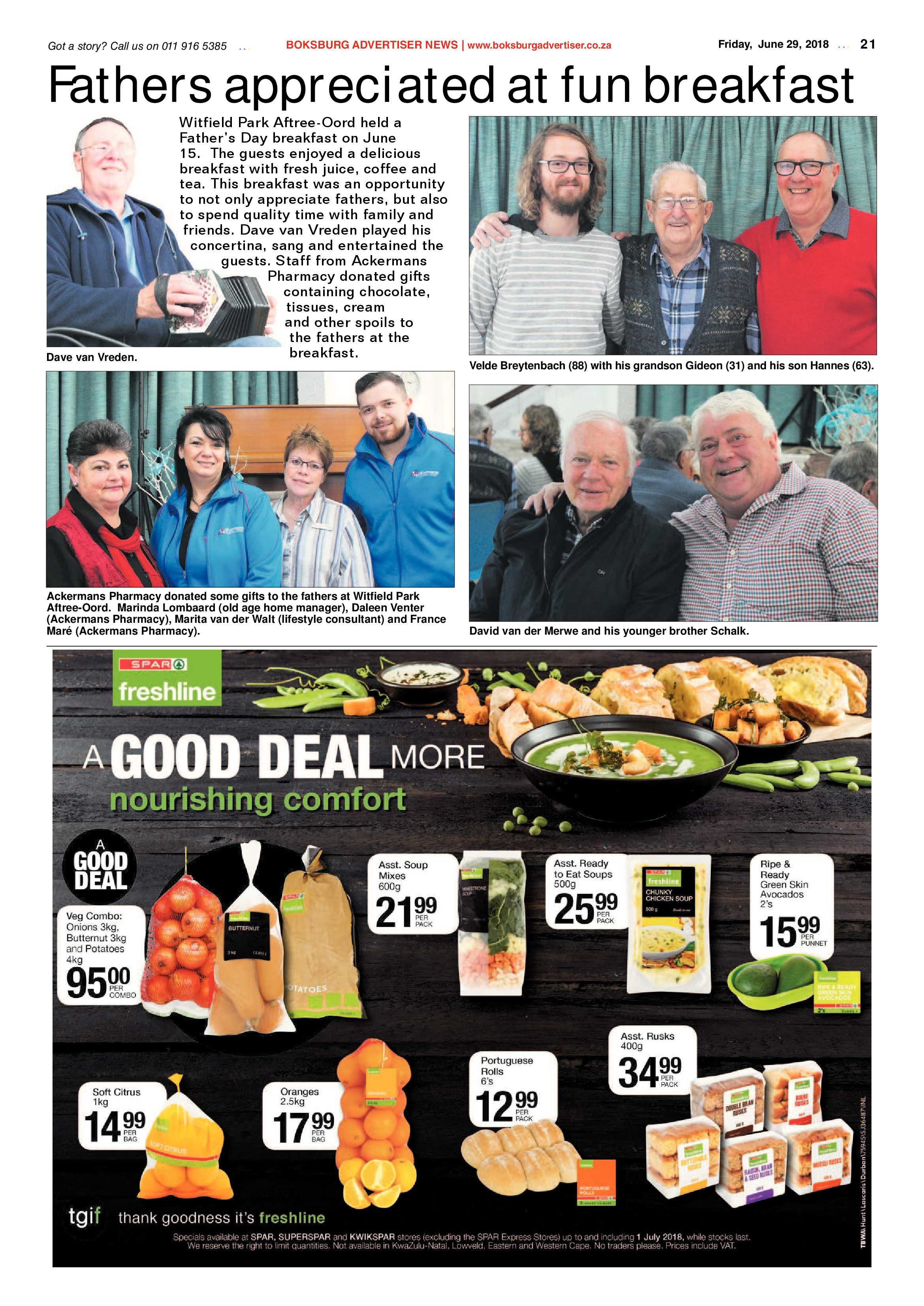 Boksburg Advertiser 26 June 2018 page 21