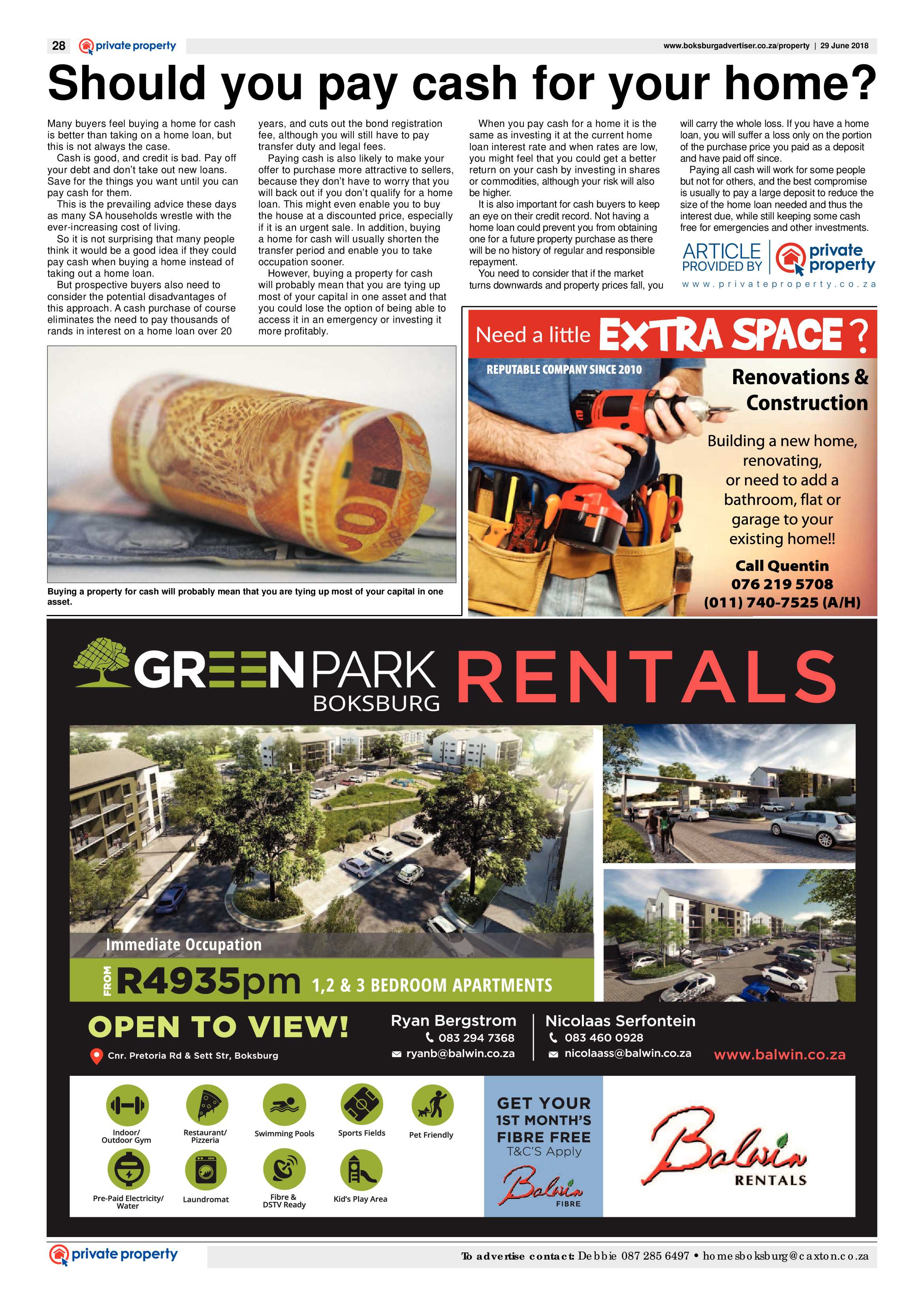 Boksburg Advertiser 26 June 2018 page 28