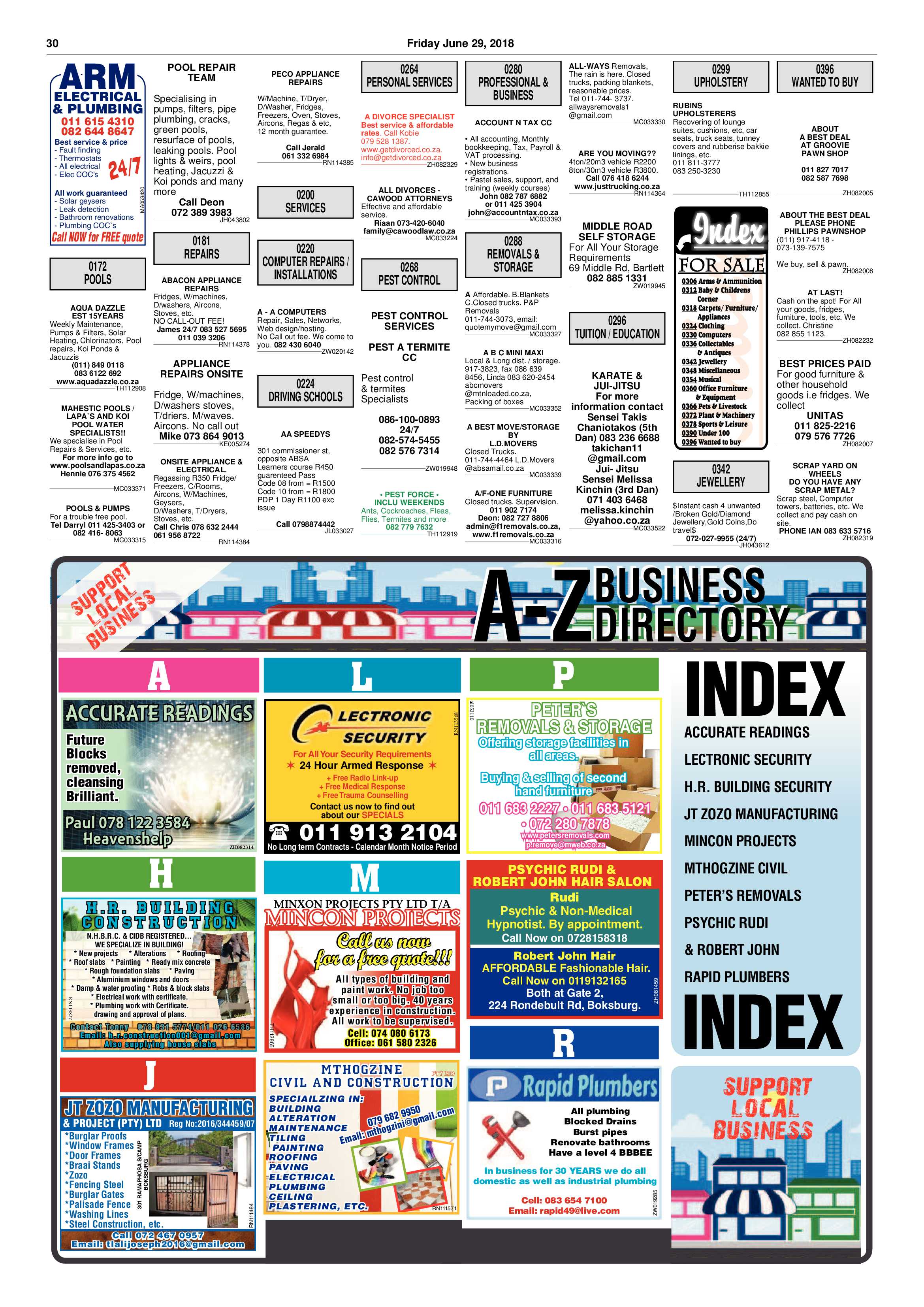 Boksburg Advertiser 26 June 2018 page 30