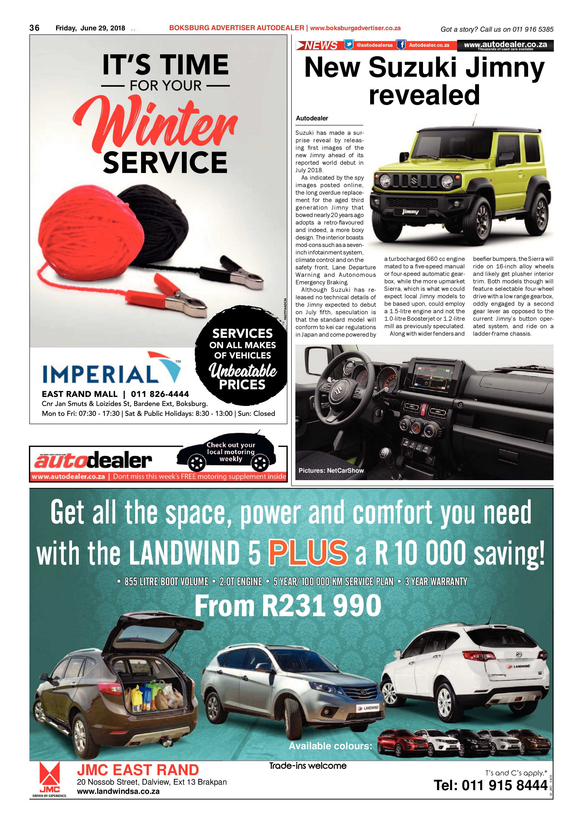 Boksburg Advertiser 26 June 2018 page 36