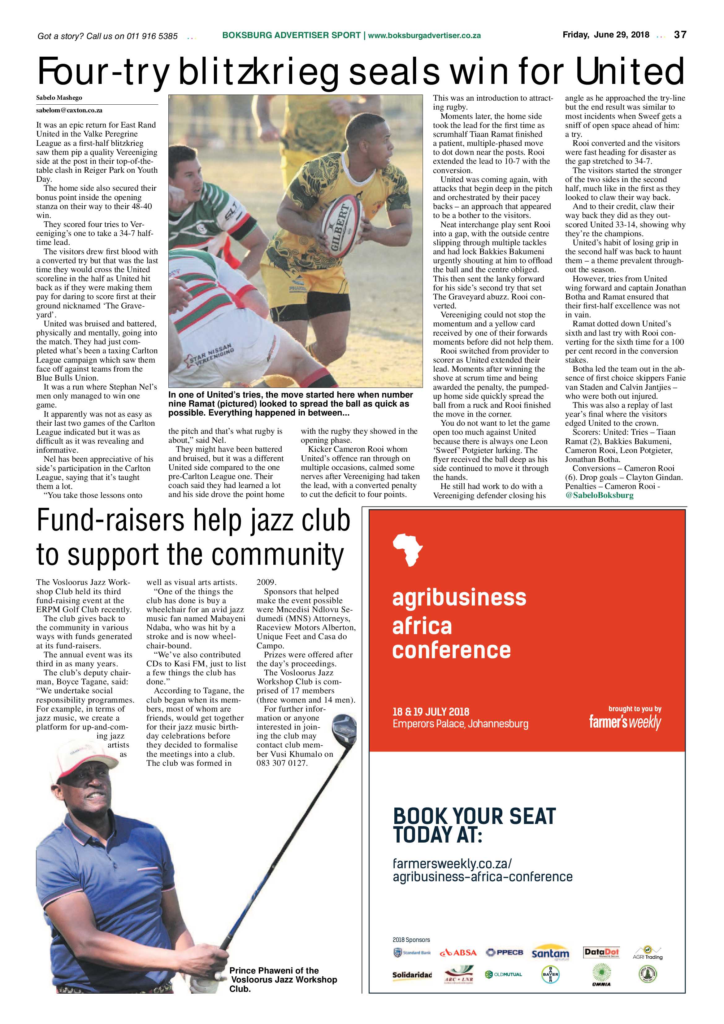 Boksburg Advertiser 26 June 2018 page 37
