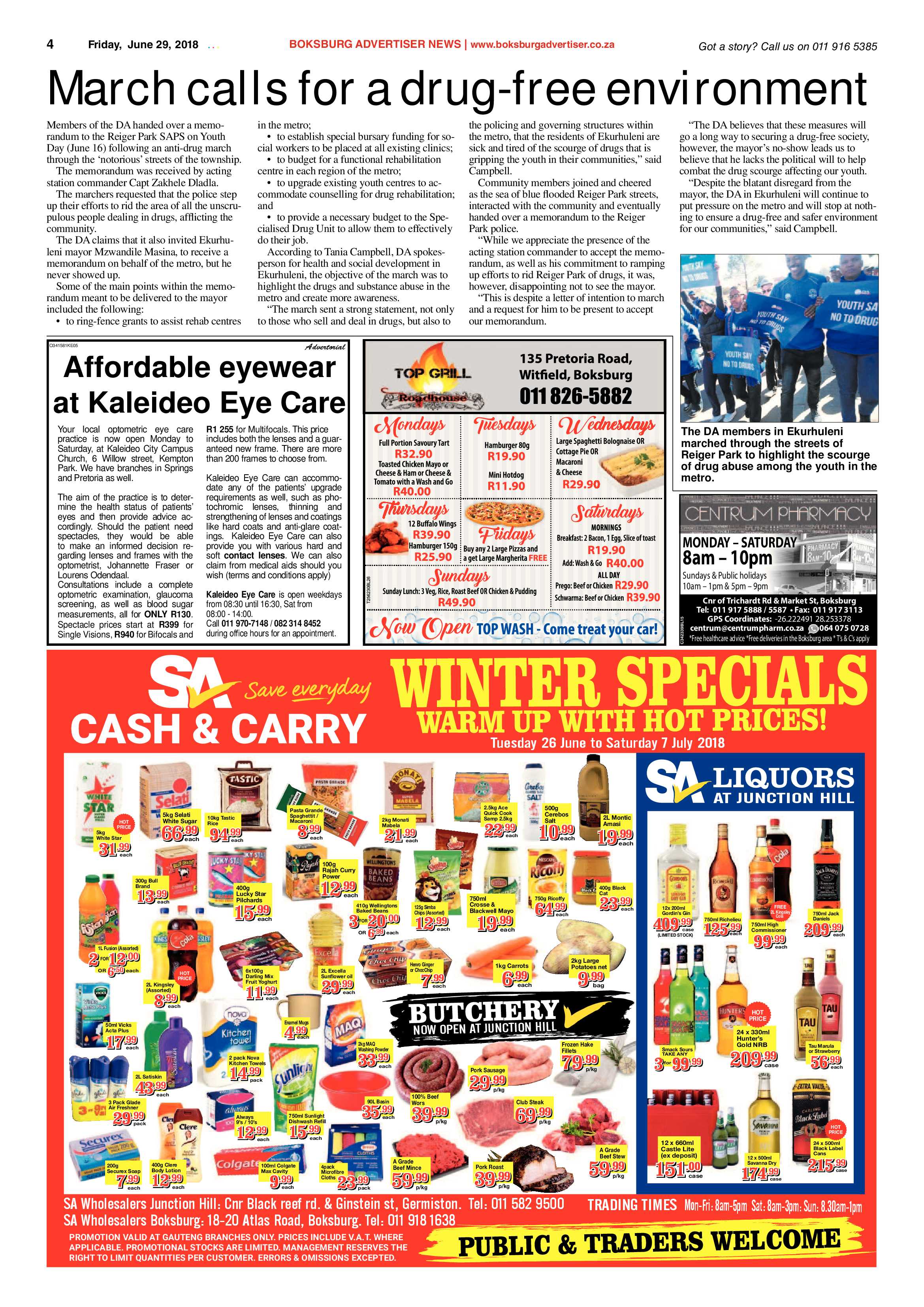 Boksburg Advertiser 26 June 2018 page 4