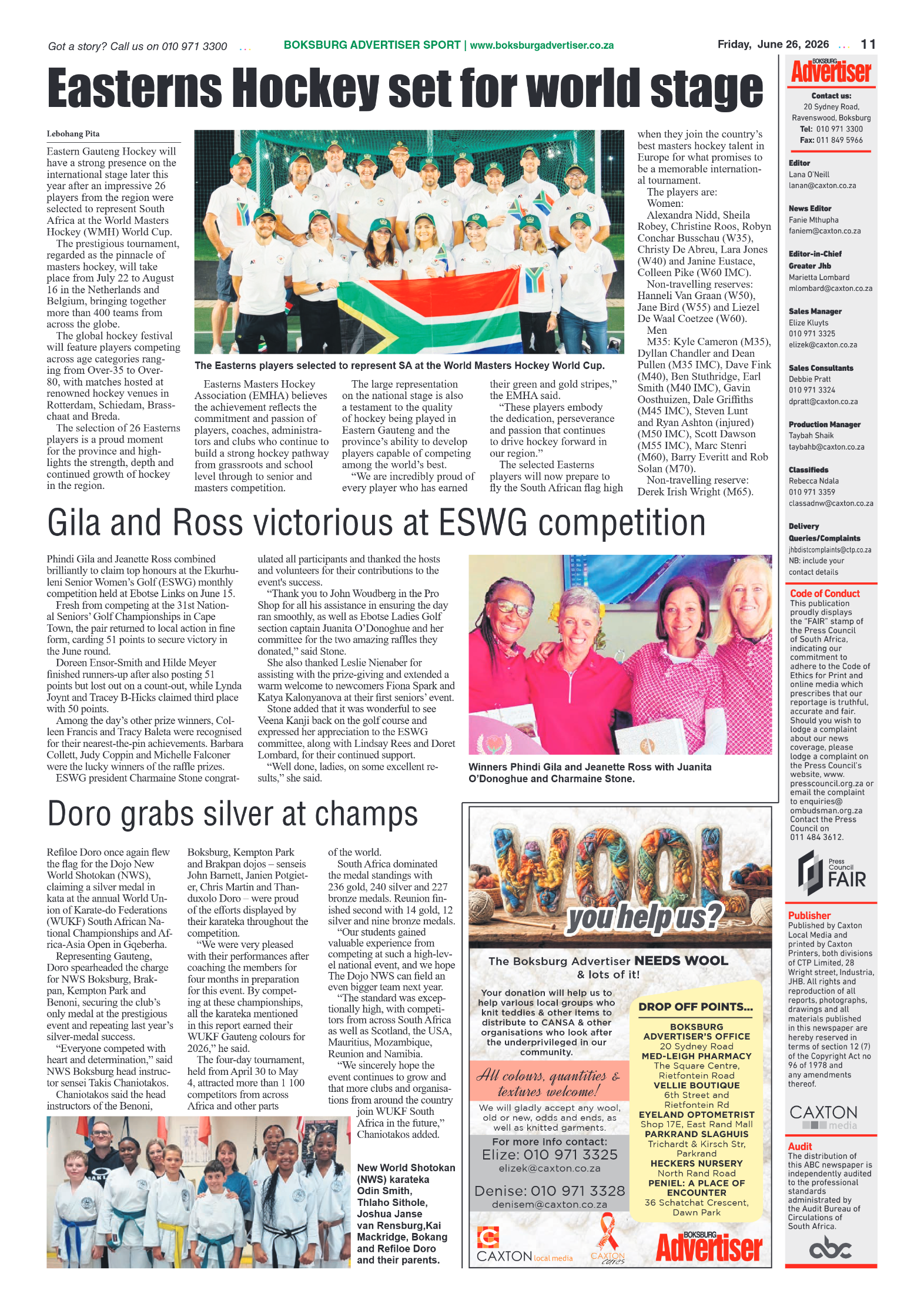 Boksburg Advertiser 26 June 2026 page 11