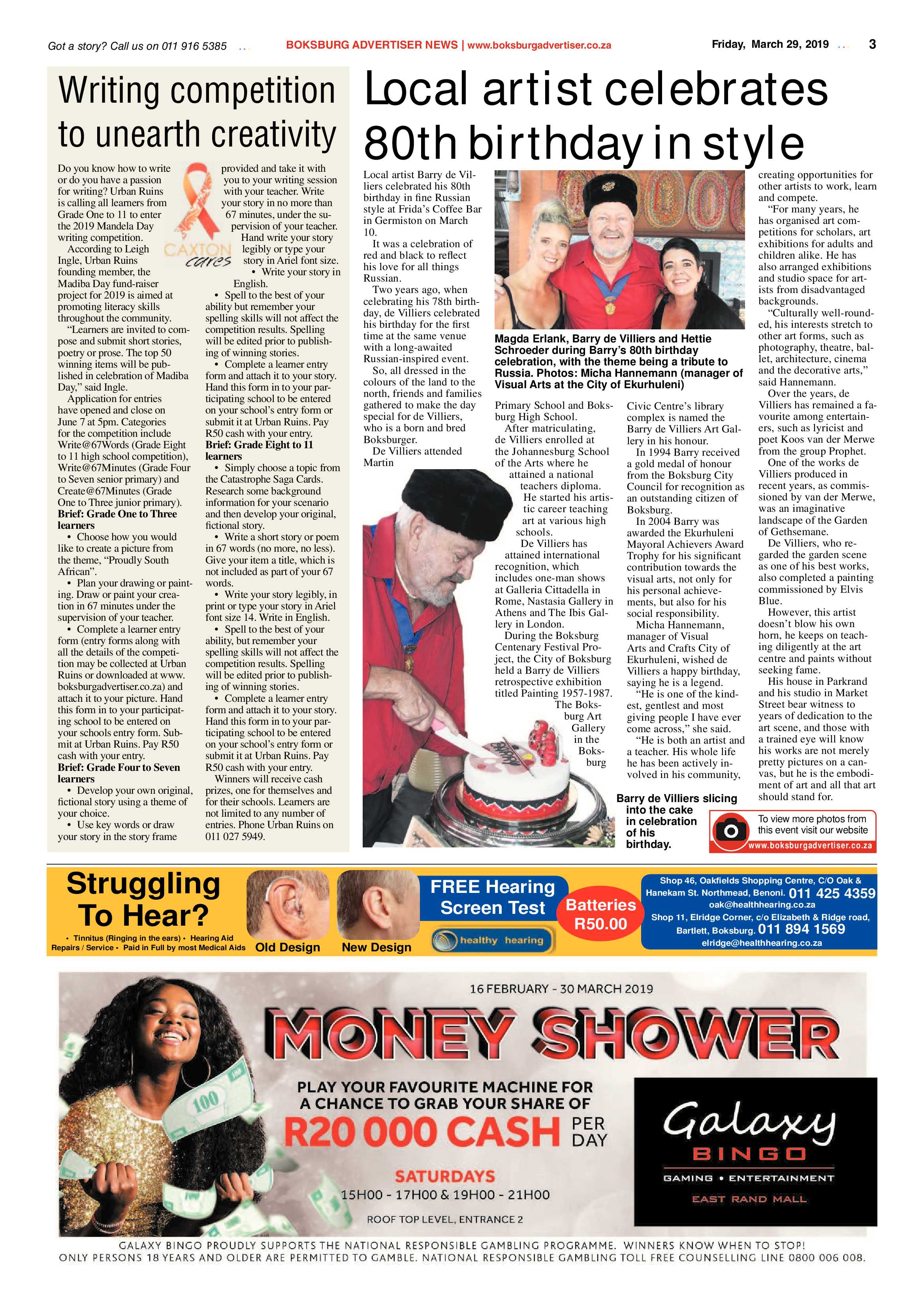 Boksburg Advertiser 26 March 2019 page 3
