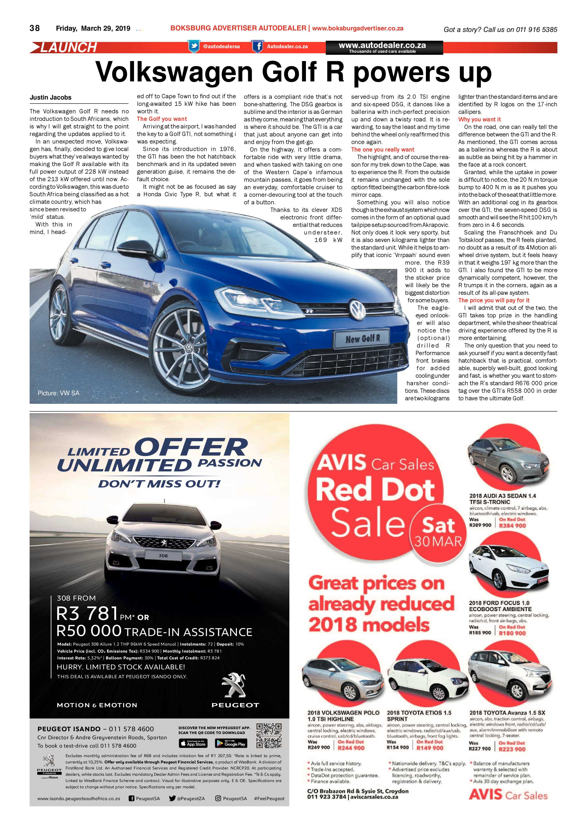 Boksburg Advertiser 26 March 2019 page 38