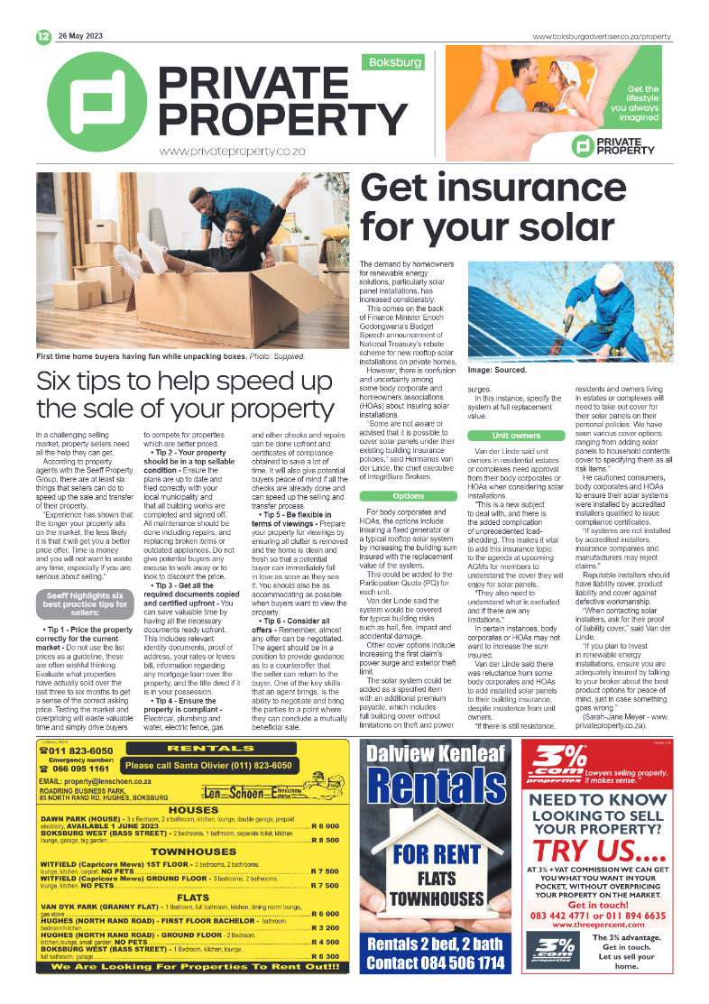 Boksburg Advertiser 26 May 2023 page 12
