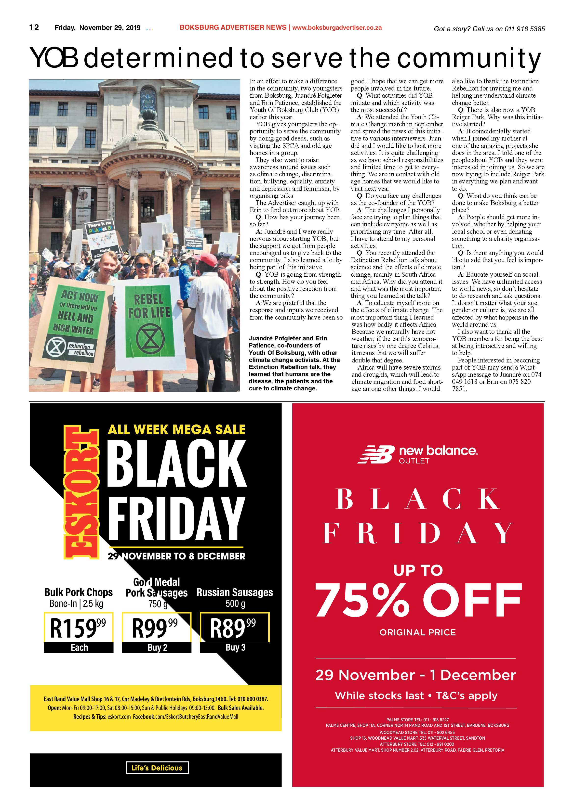 Boksburg Advertiser 26 November 2019 page 12