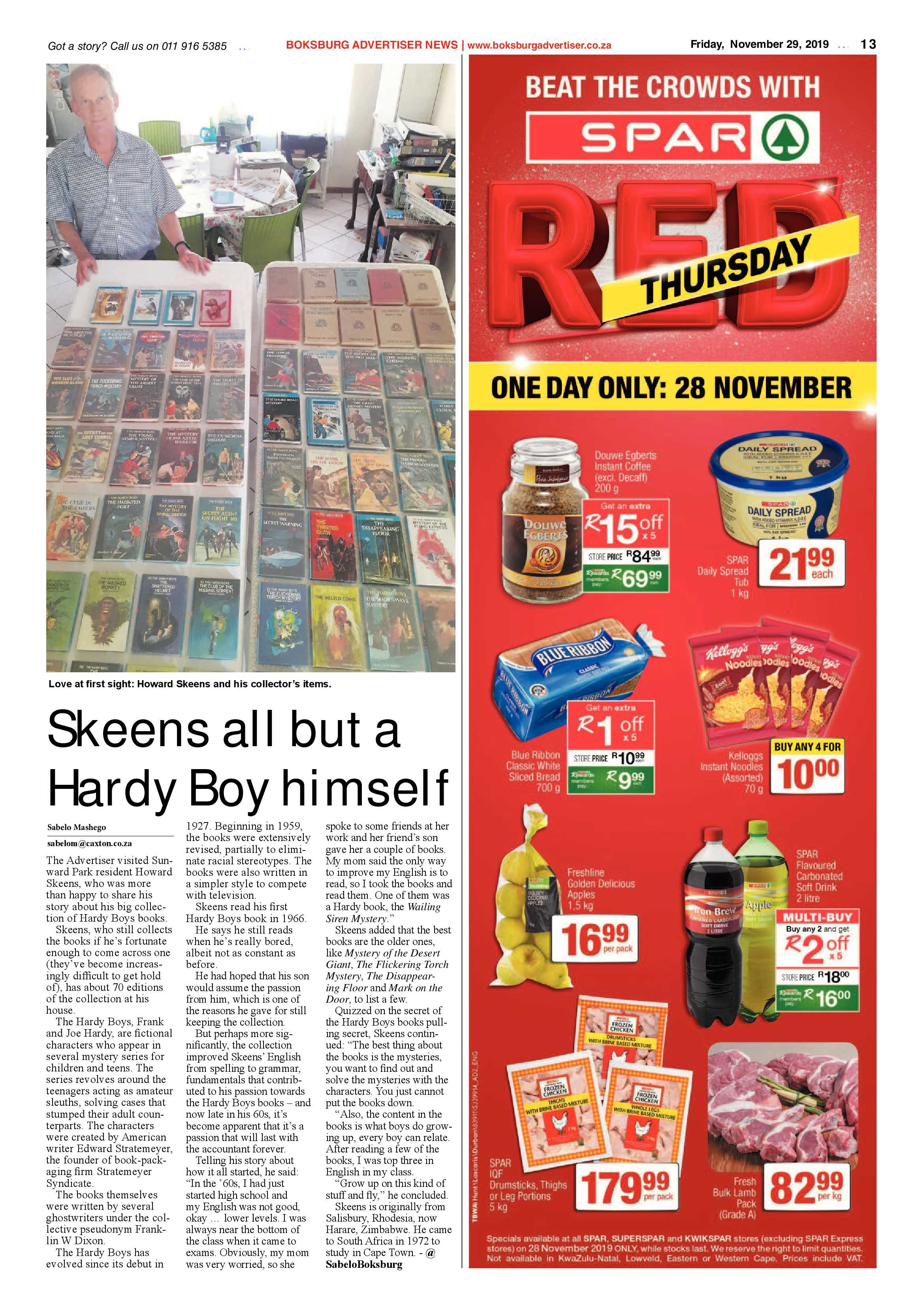 Boksburg Advertiser 26 November 2019 page 13