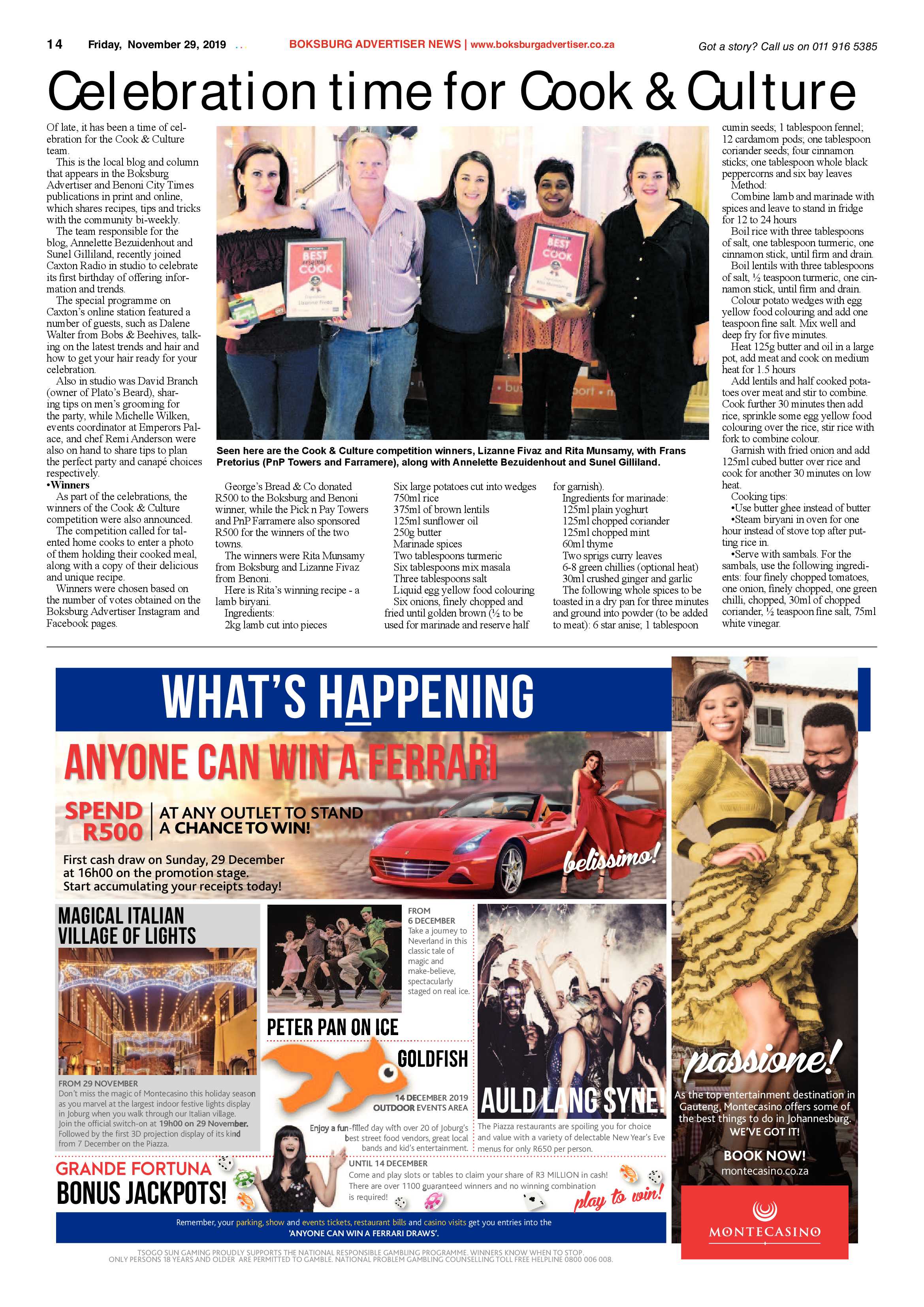 Boksburg Advertiser 26 November 2019 page 14