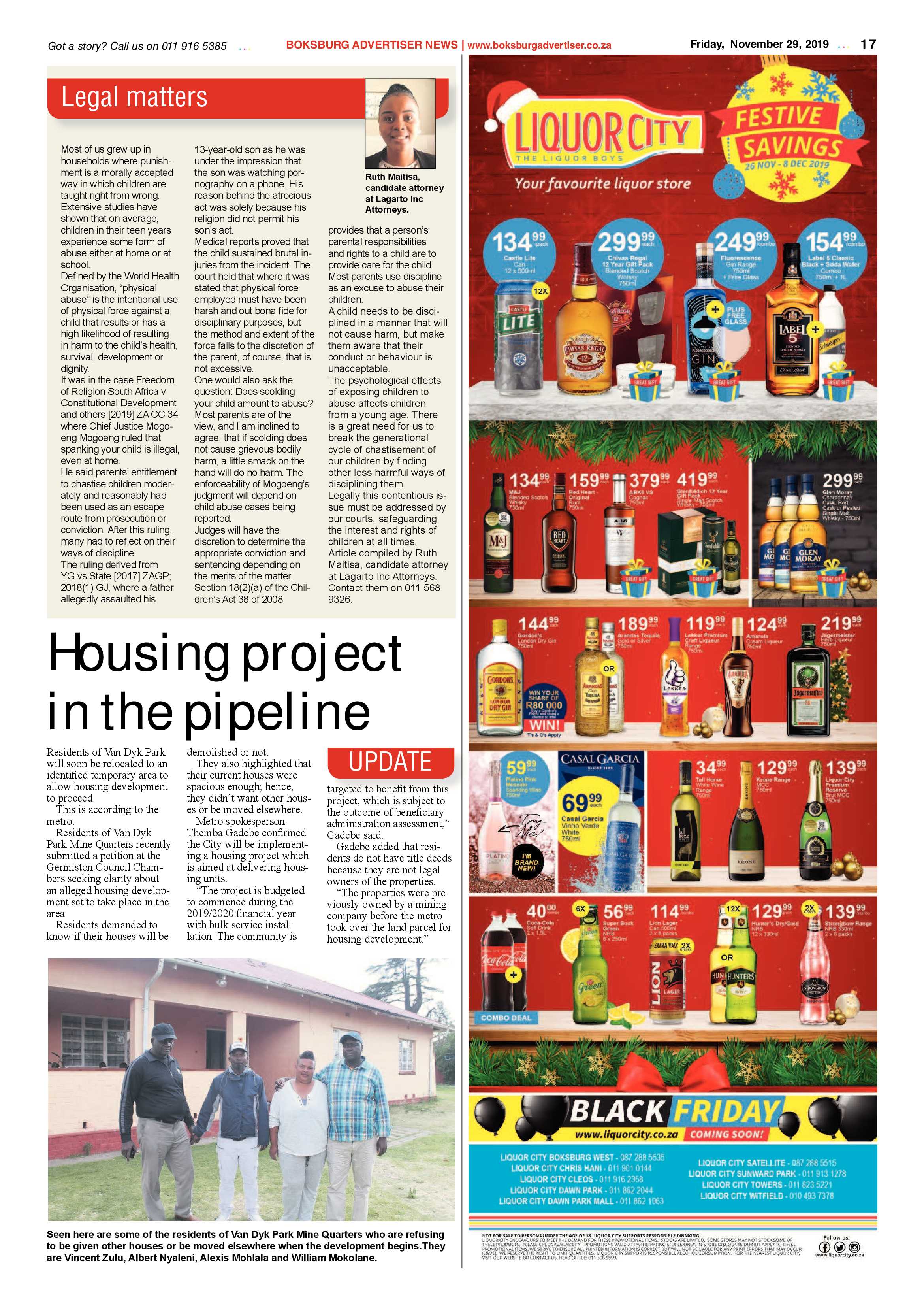 Boksburg Advertiser 26 November 2019 page 17