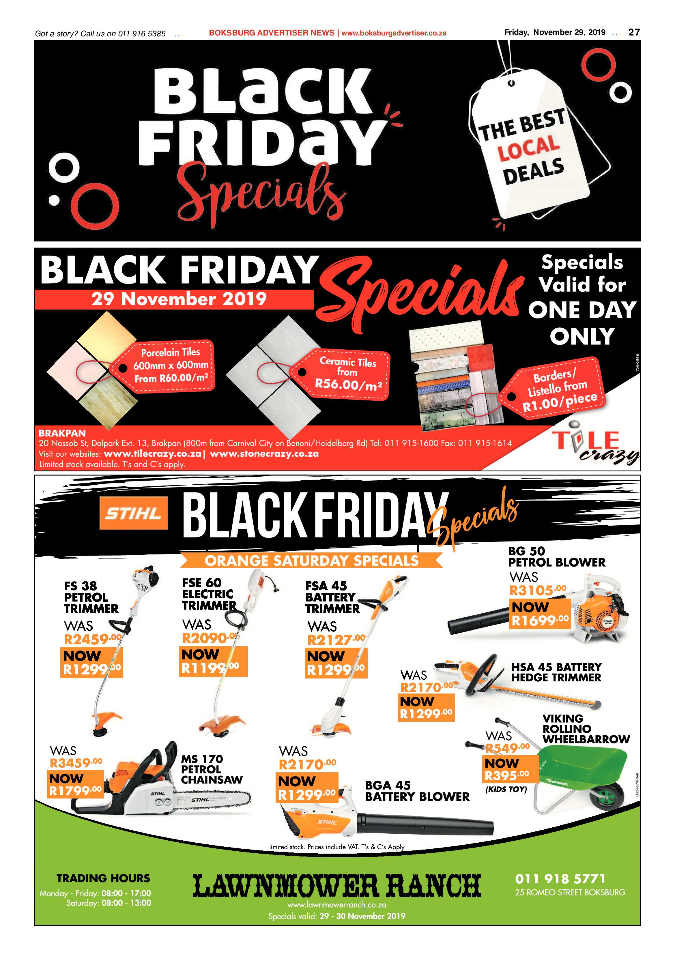 Boksburg Advertiser 26 November 2019 page 27