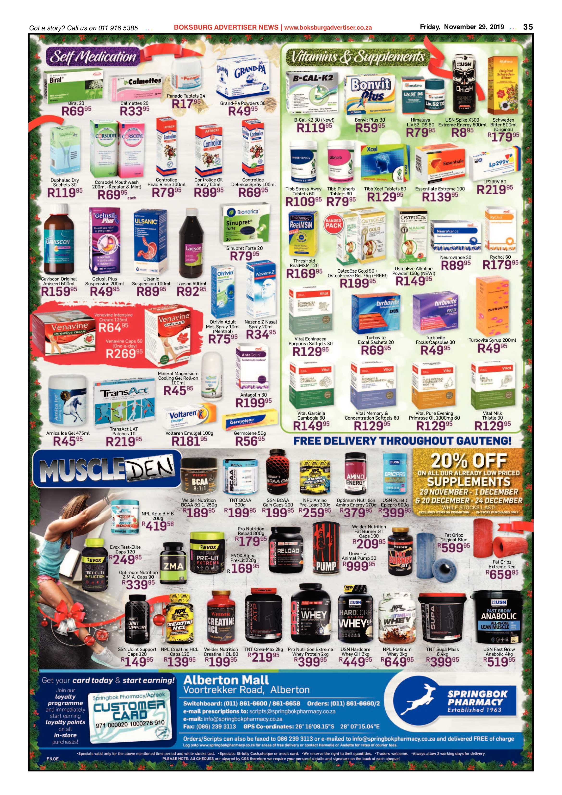 Boksburg Advertiser 26 November 2019 page 35
