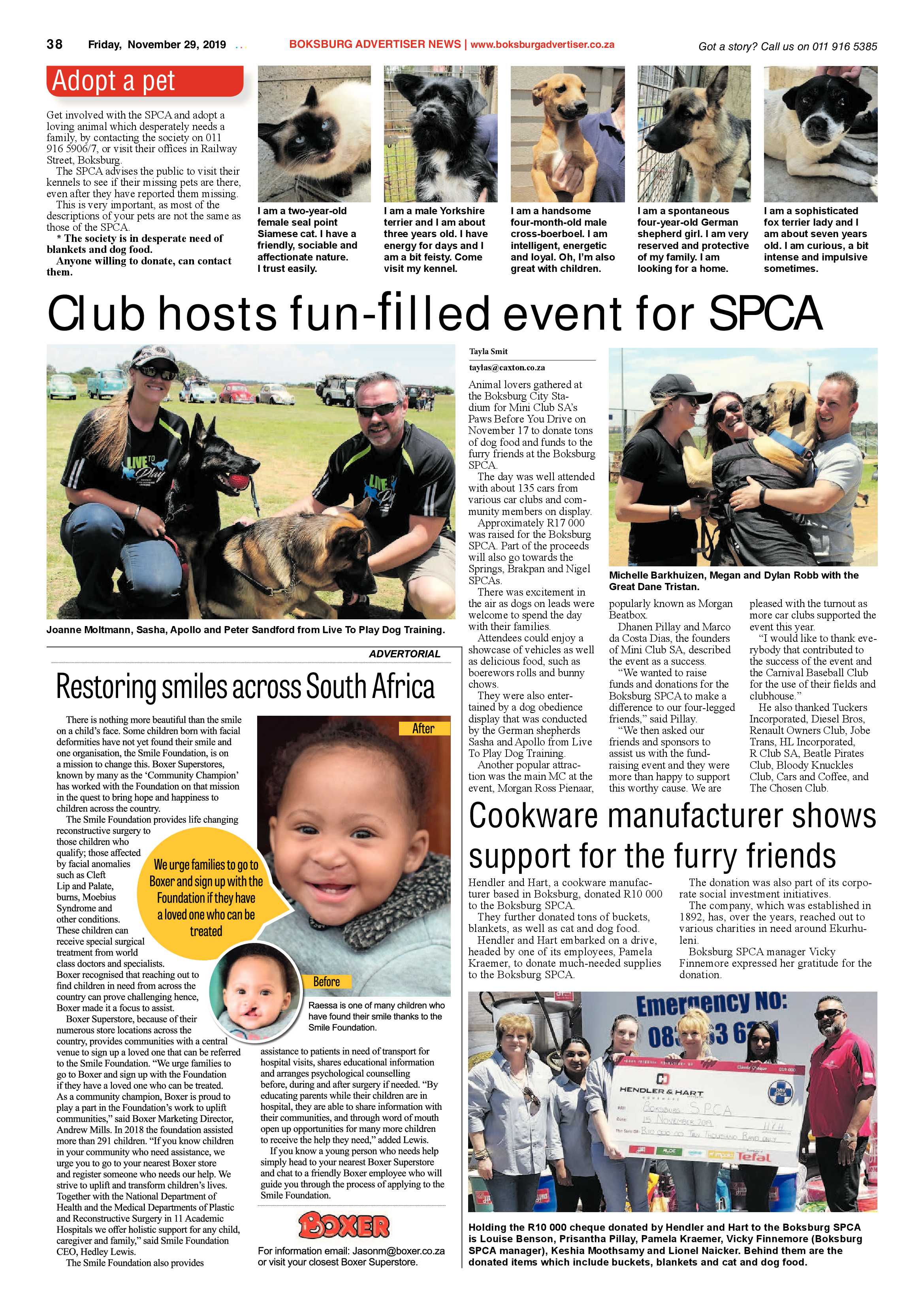 Boksburg Advertiser 26 November 2019 page 38