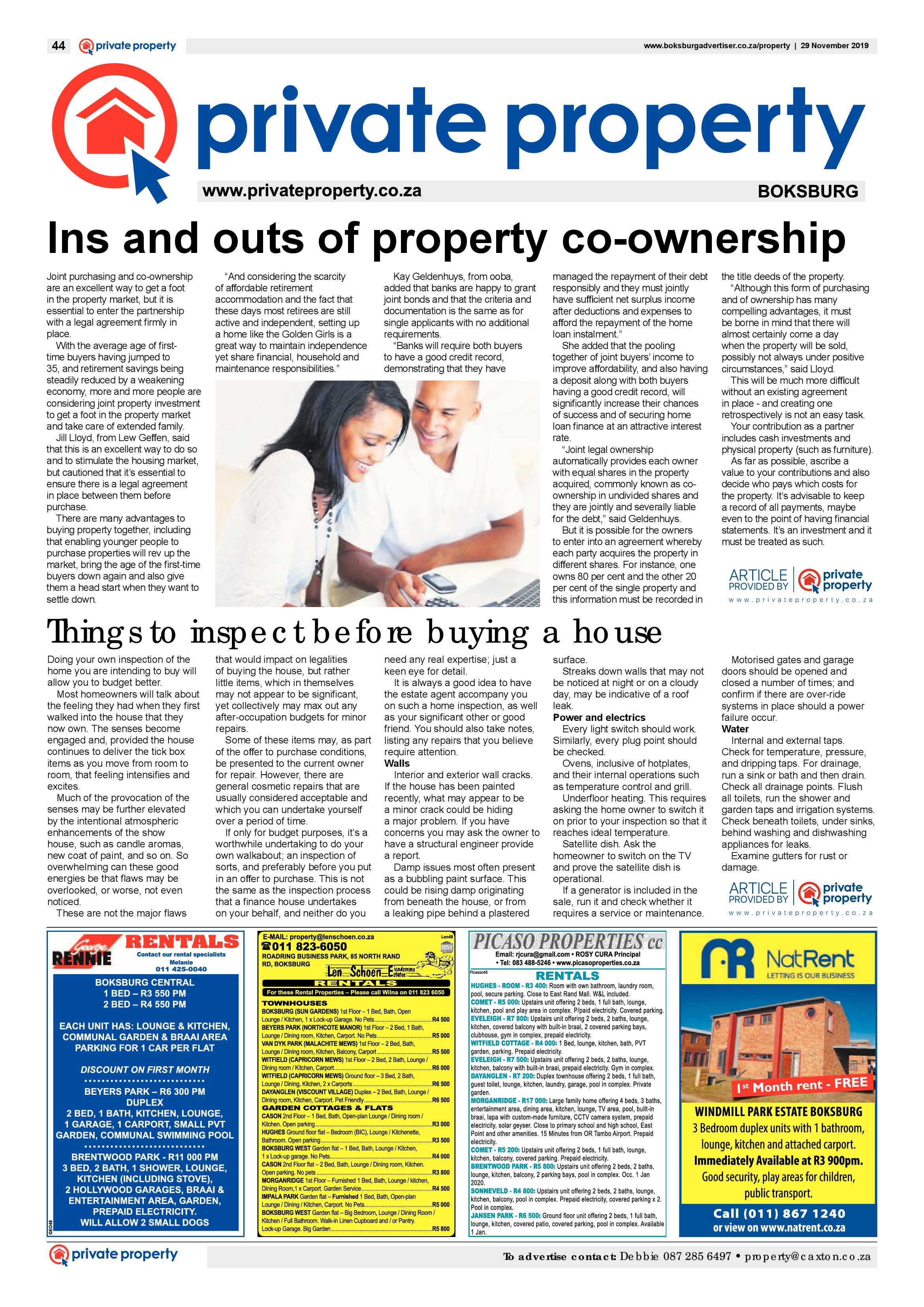 Boksburg Advertiser 26 November 2019 page 44