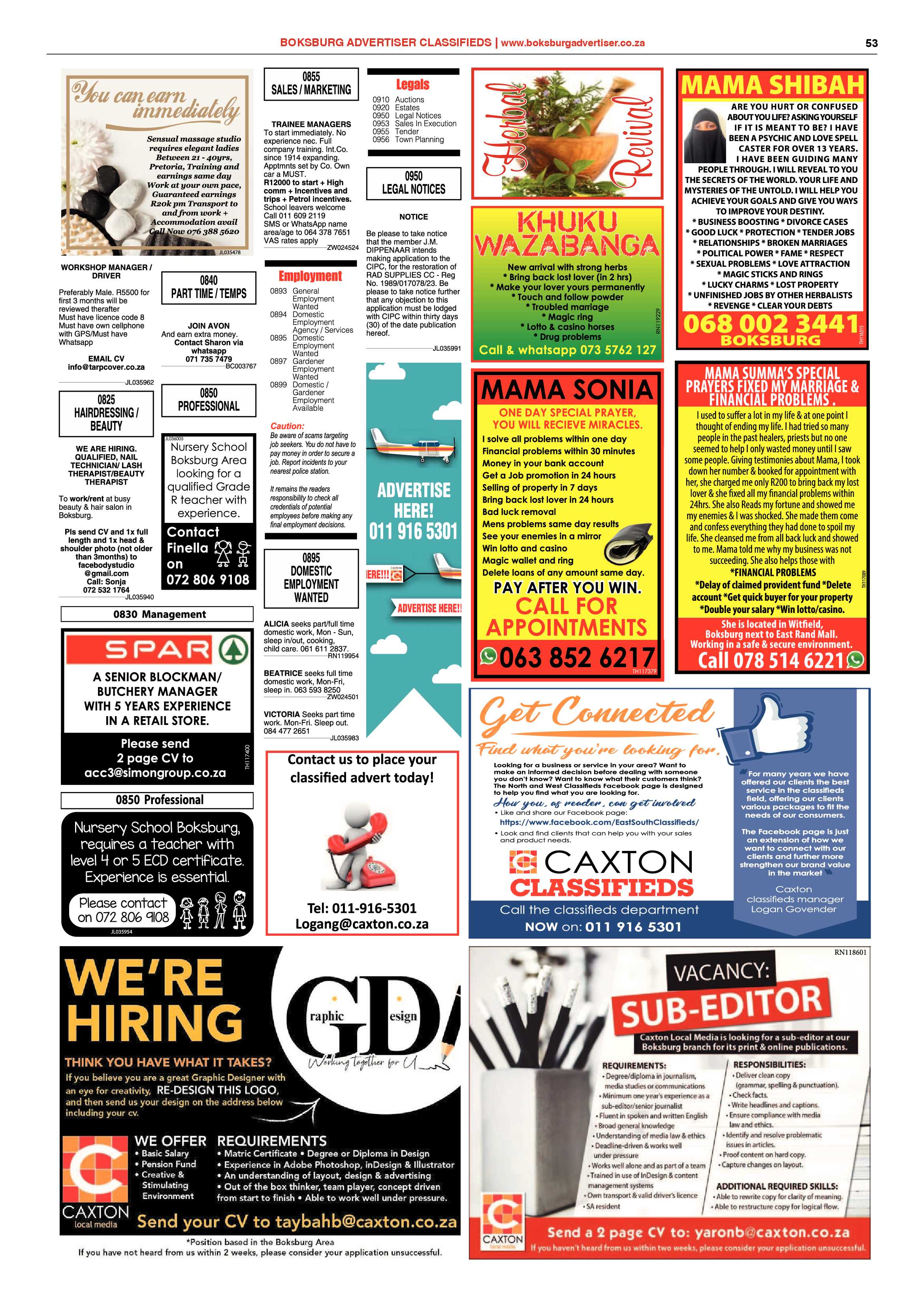 Boksburg Advertiser 26 November 2019 page 53
