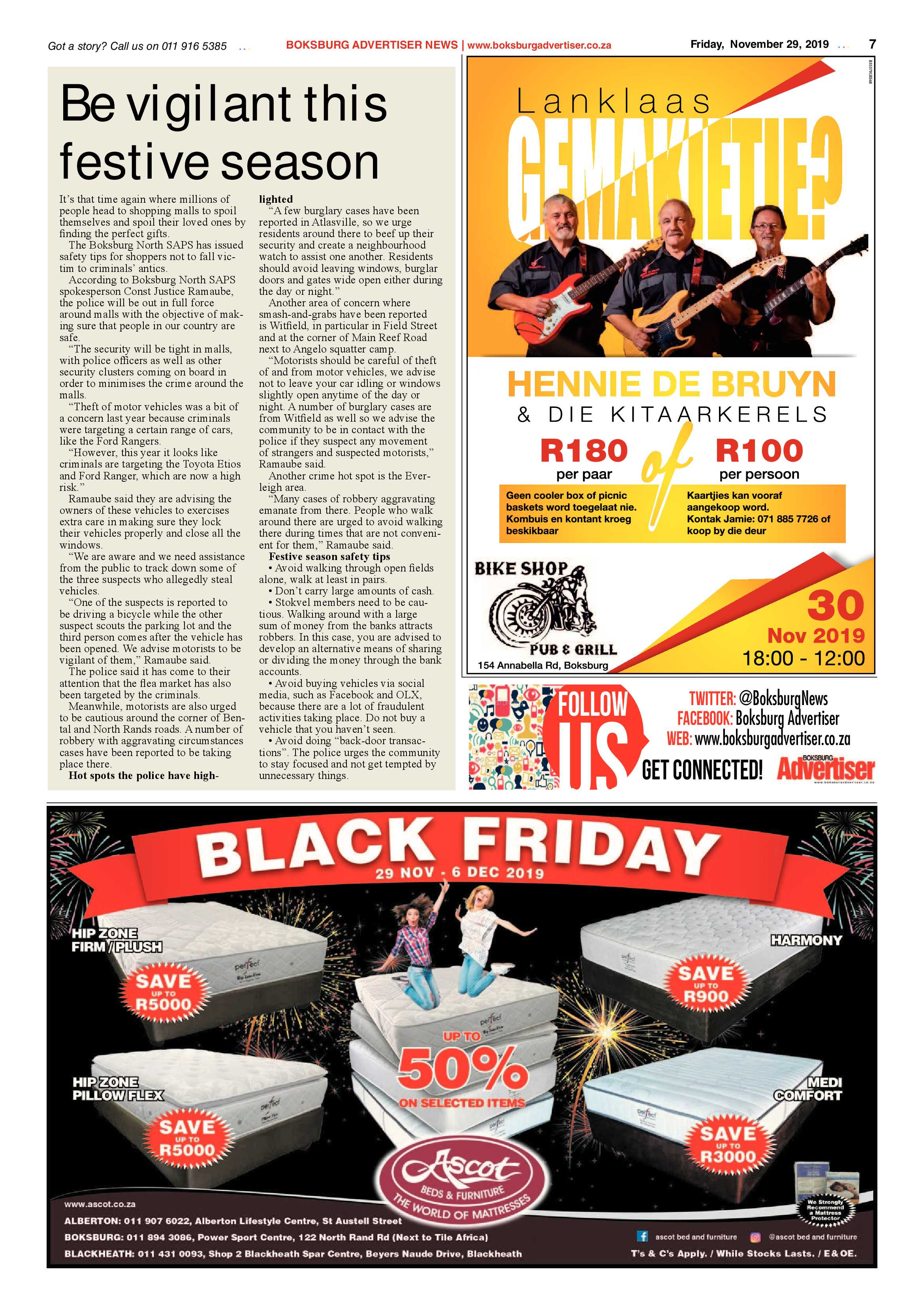 Boksburg Advertiser 26 November 2019 page 7