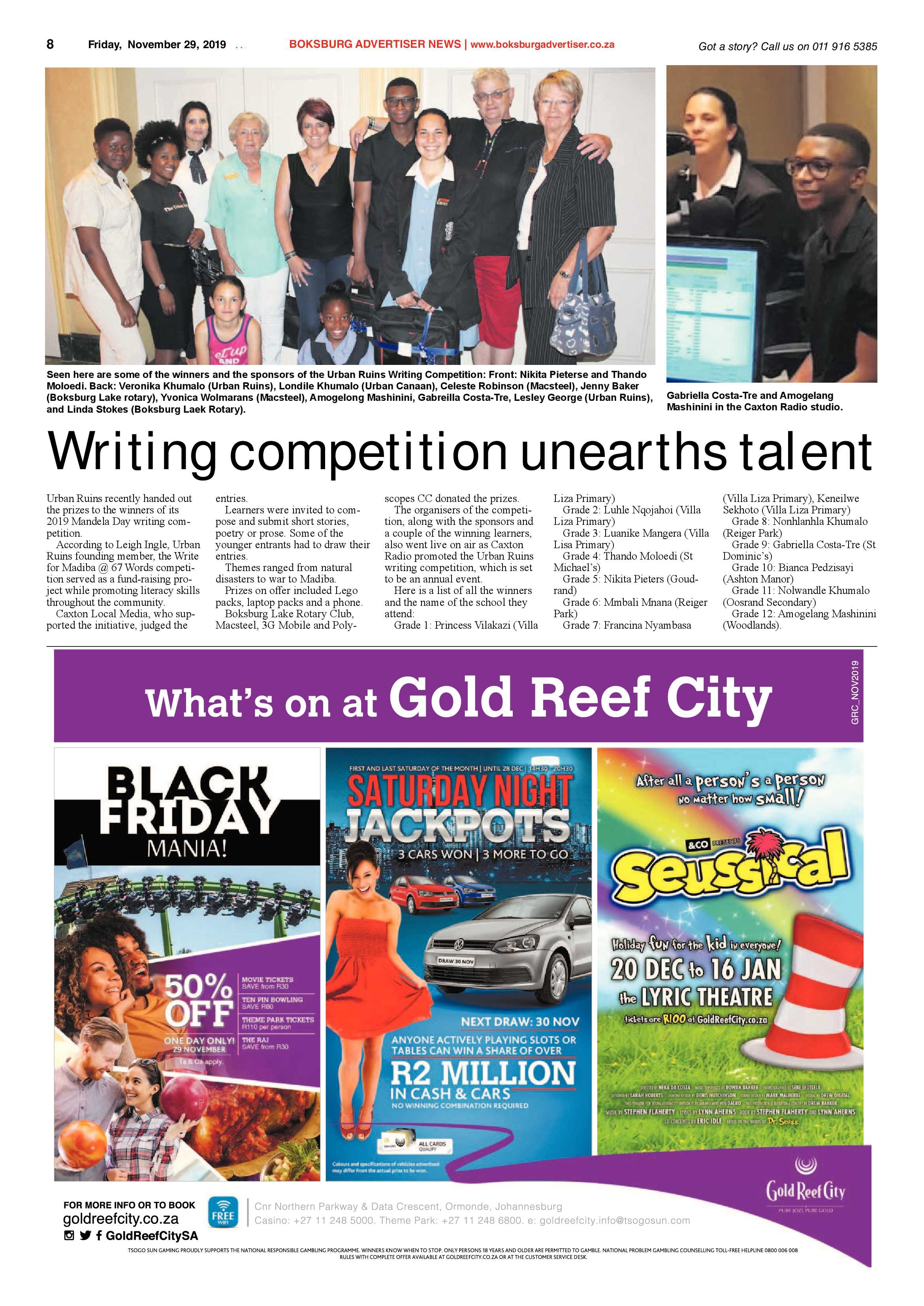 Boksburg Advertiser 26 November 2019 page 8