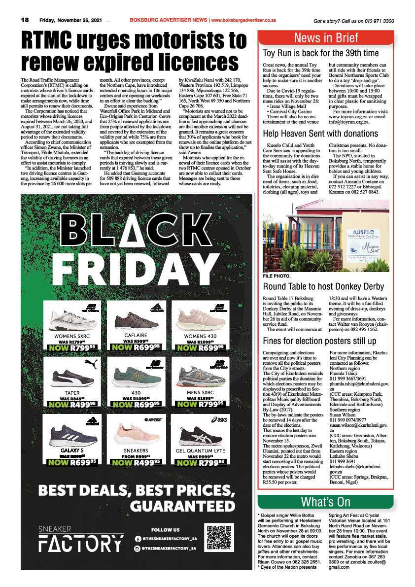 Boksburg Advertiser 26 November 2021 page 18