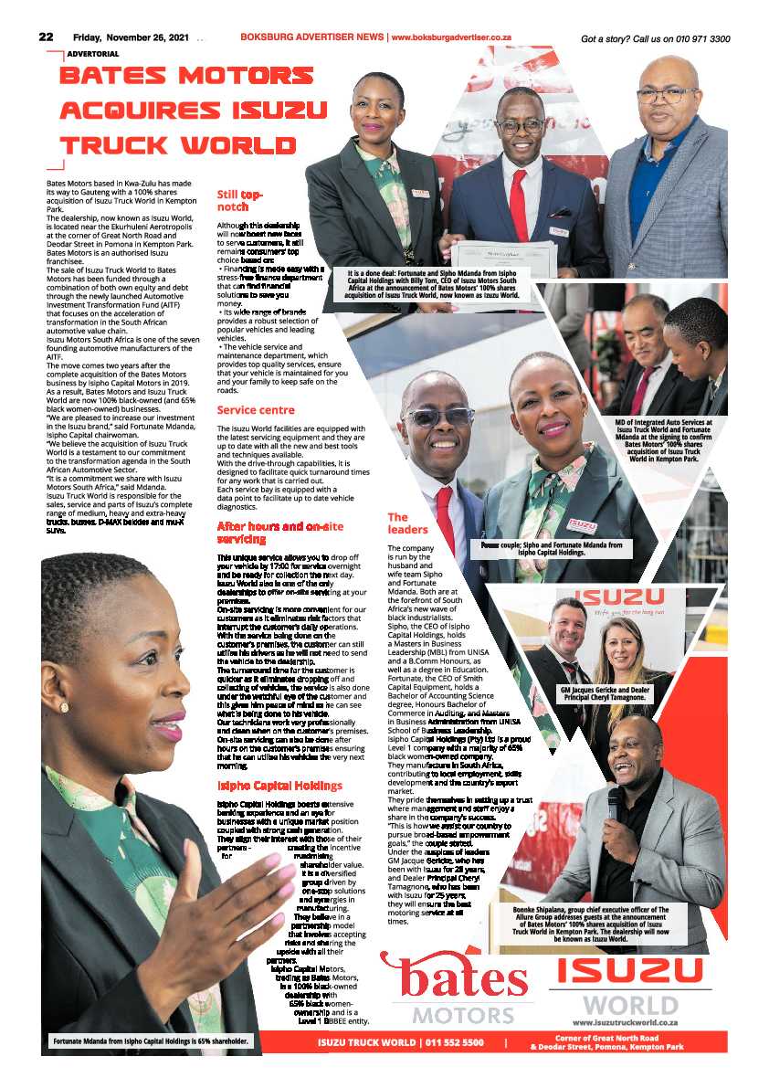 Boksburg Advertiser 26 November 2021 page 22